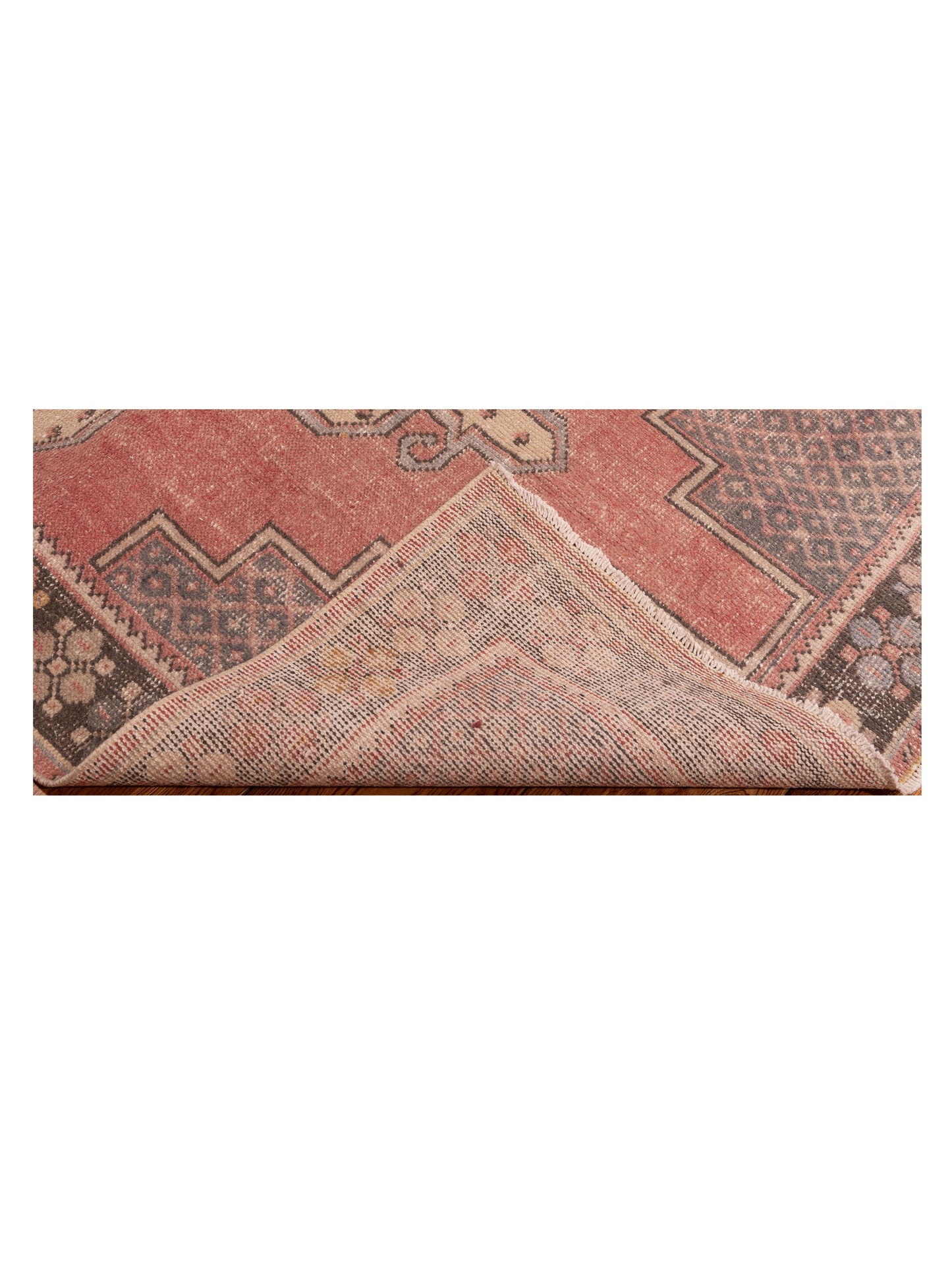Old Anatolian 149825 Red Charcoal 4.3x9.4 Hand Knotted Rug