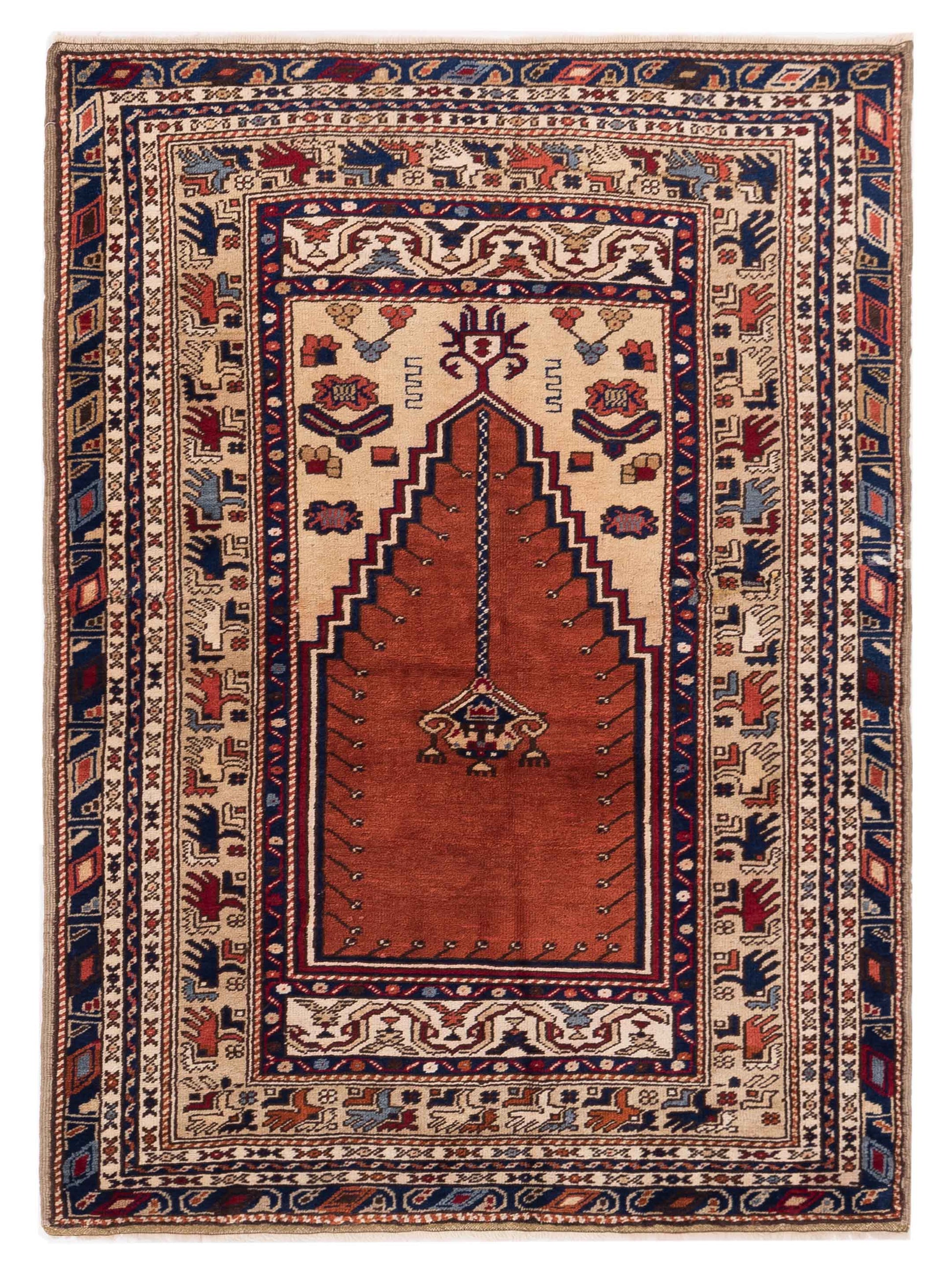 Pasha Old Anatolian  Red Ivory Traditional