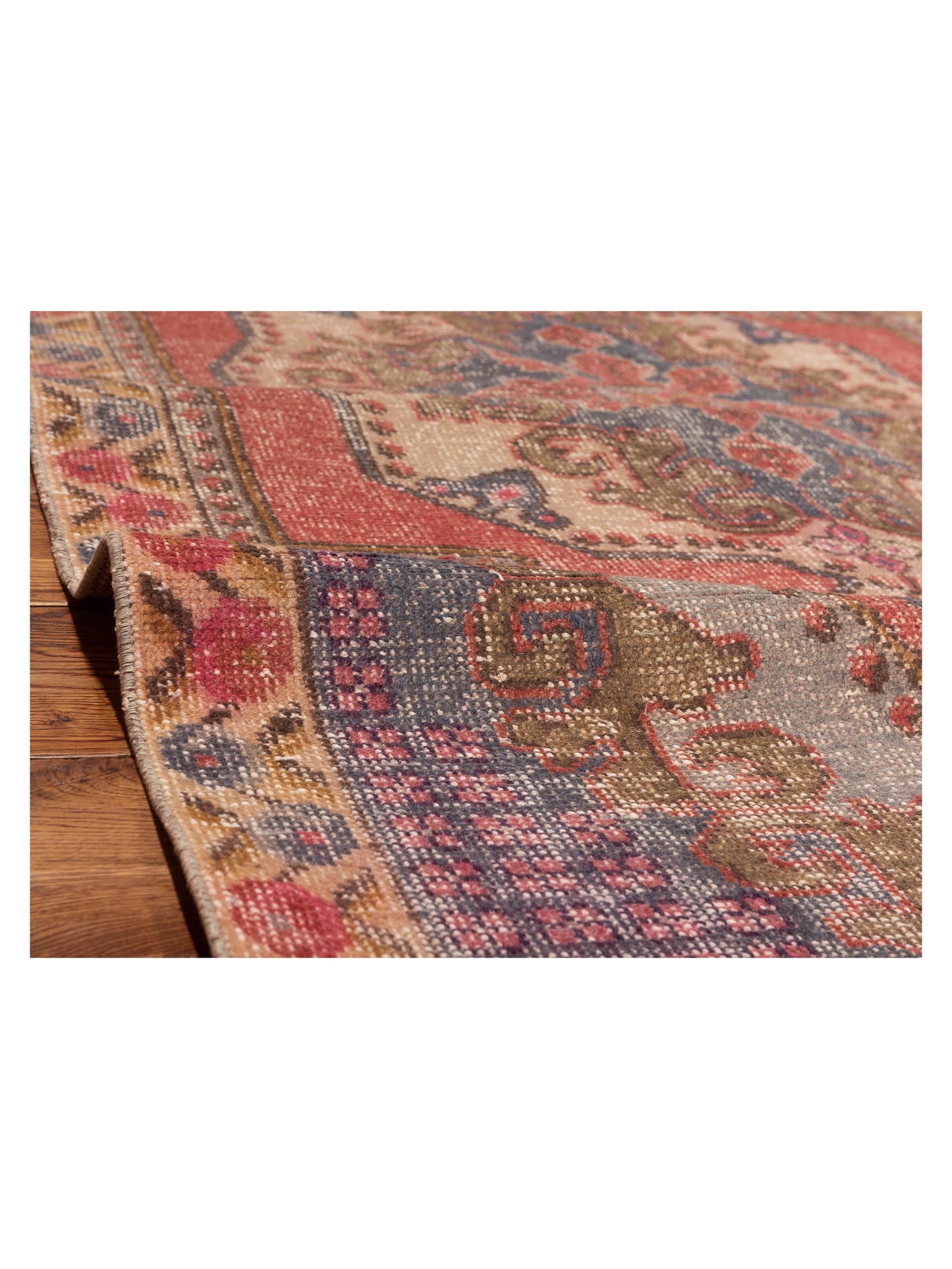 Old Anatolian 149872 Red Ivory 4.4x7.5 Hand Knotted Rug