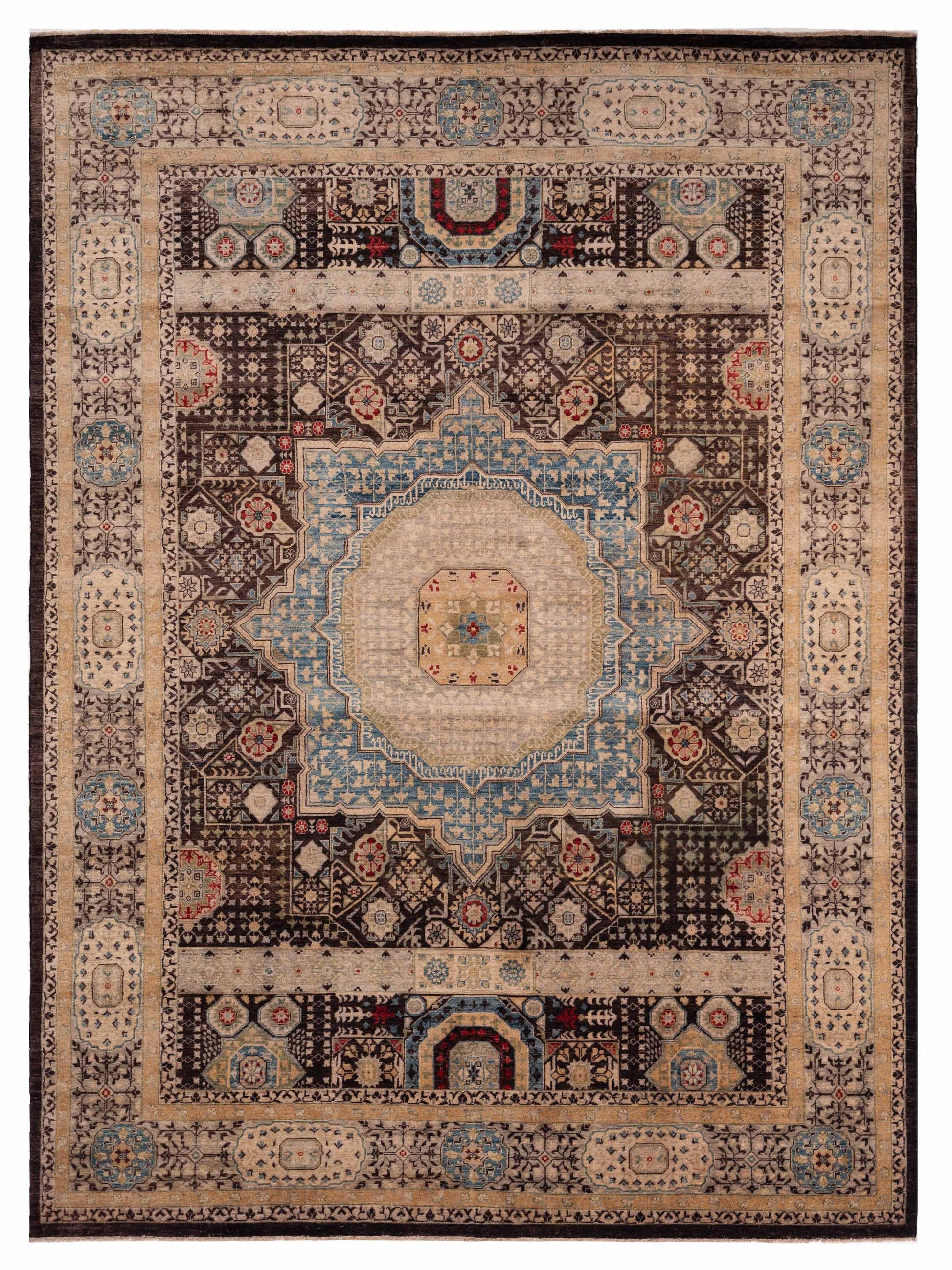 Nomad Mamluk  Dark Brown Ivory Traditional