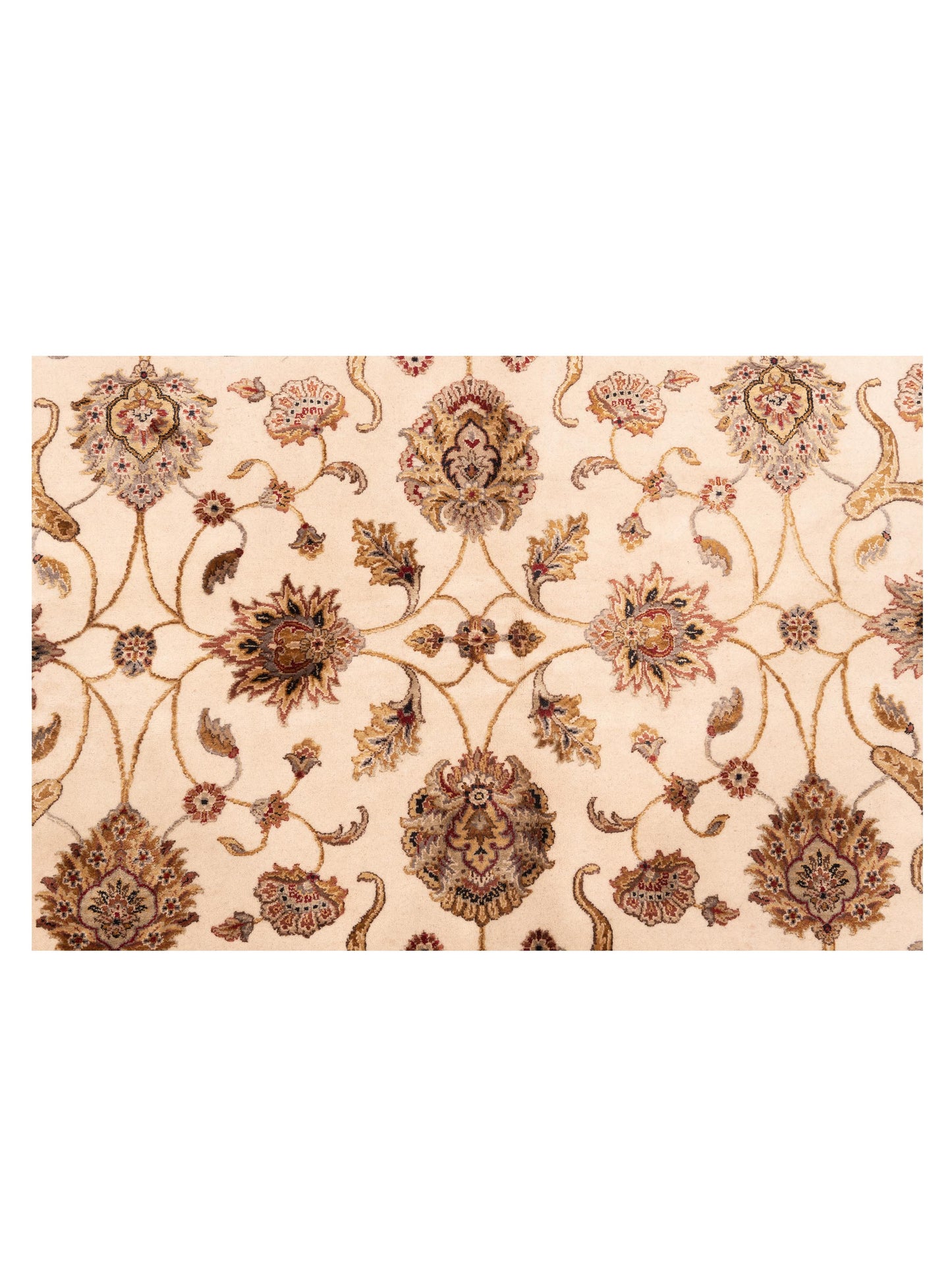 Imperial Silk 150054 Ivory Ivory 7.11x10 Hand Knotted Rug