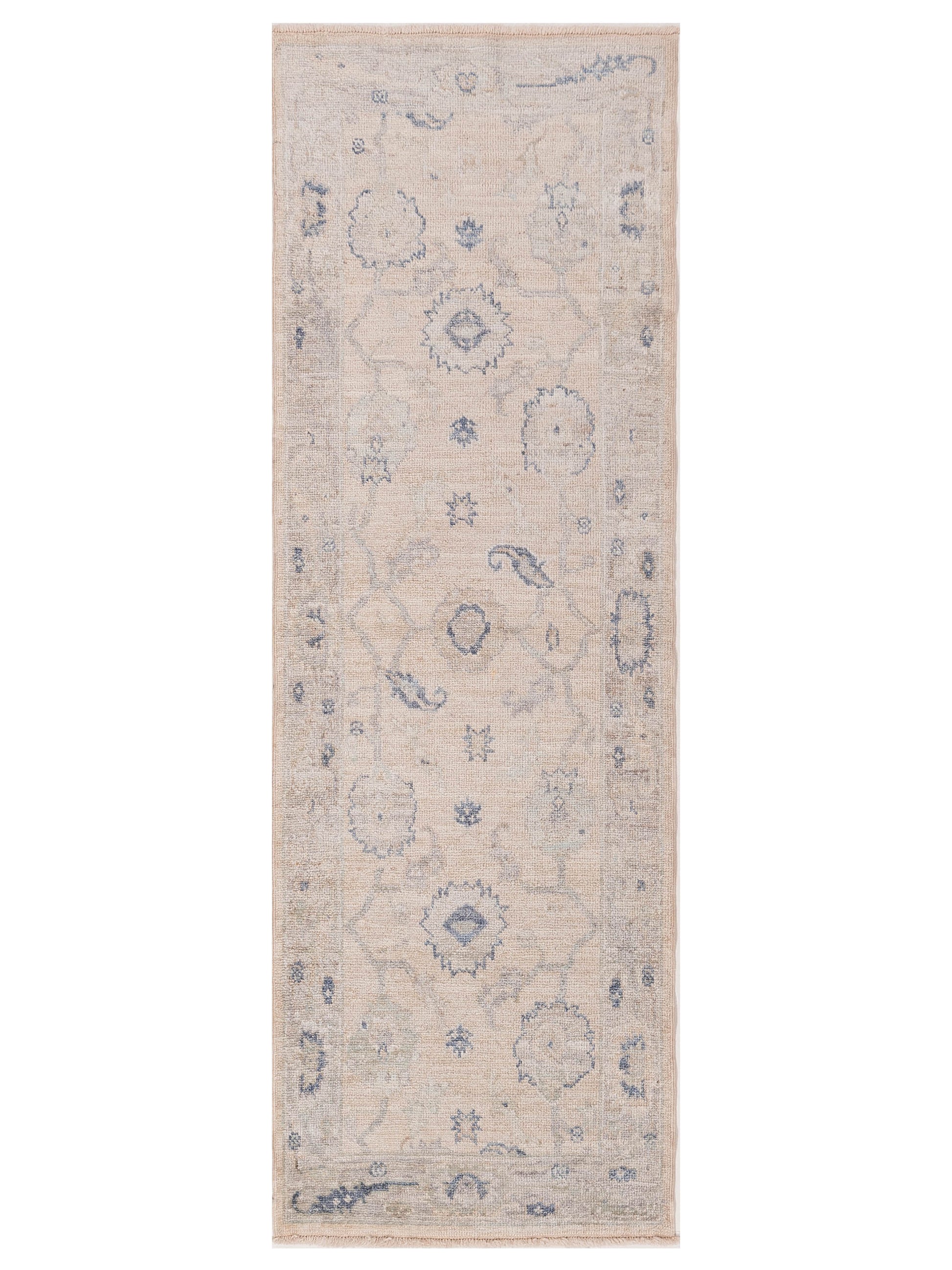 Anadol Angora Oushak  Ivory Brown Traditional