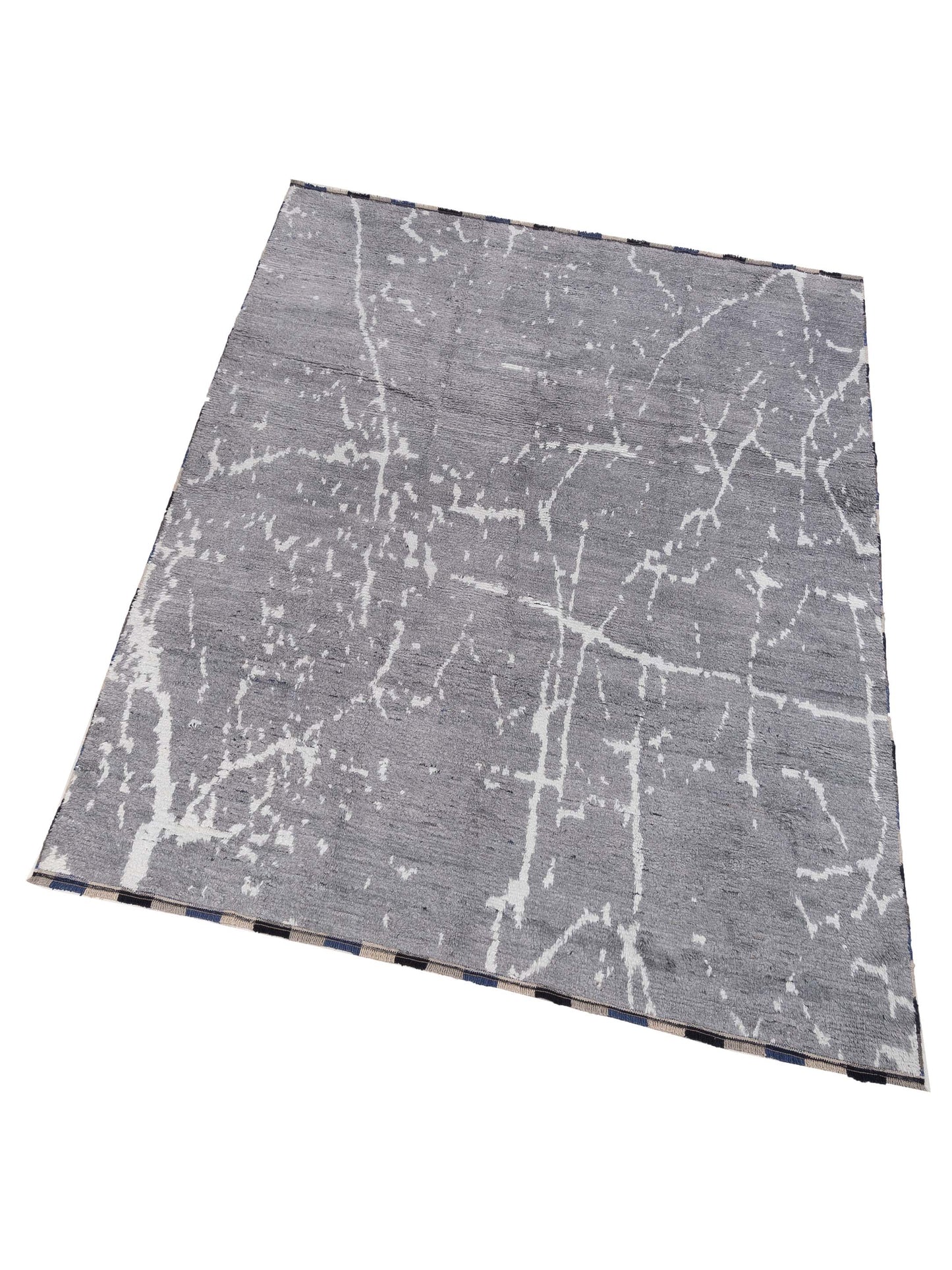 Atlas Banu Gray Gray 8.2x9.11 Hand Knotted Rug