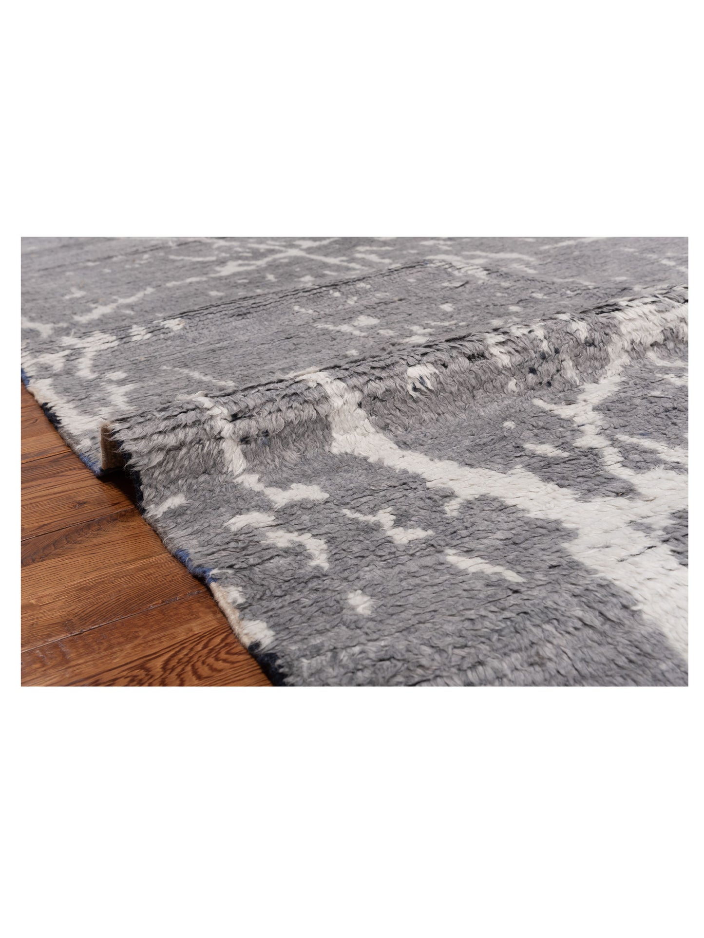 Atlas Banu Gray Gray 8.2x9.11 Hand Knotted Rug