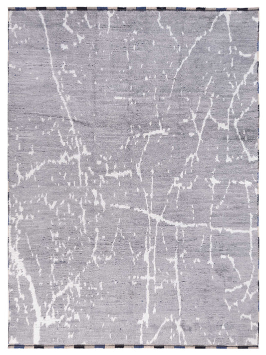 Atlas 150395 Gray Gray 8.2x9.11 Hand Knotted Rug