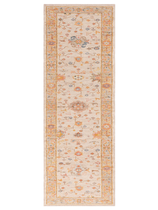 Anadol Angora Oushak  Beige Brown Traditional