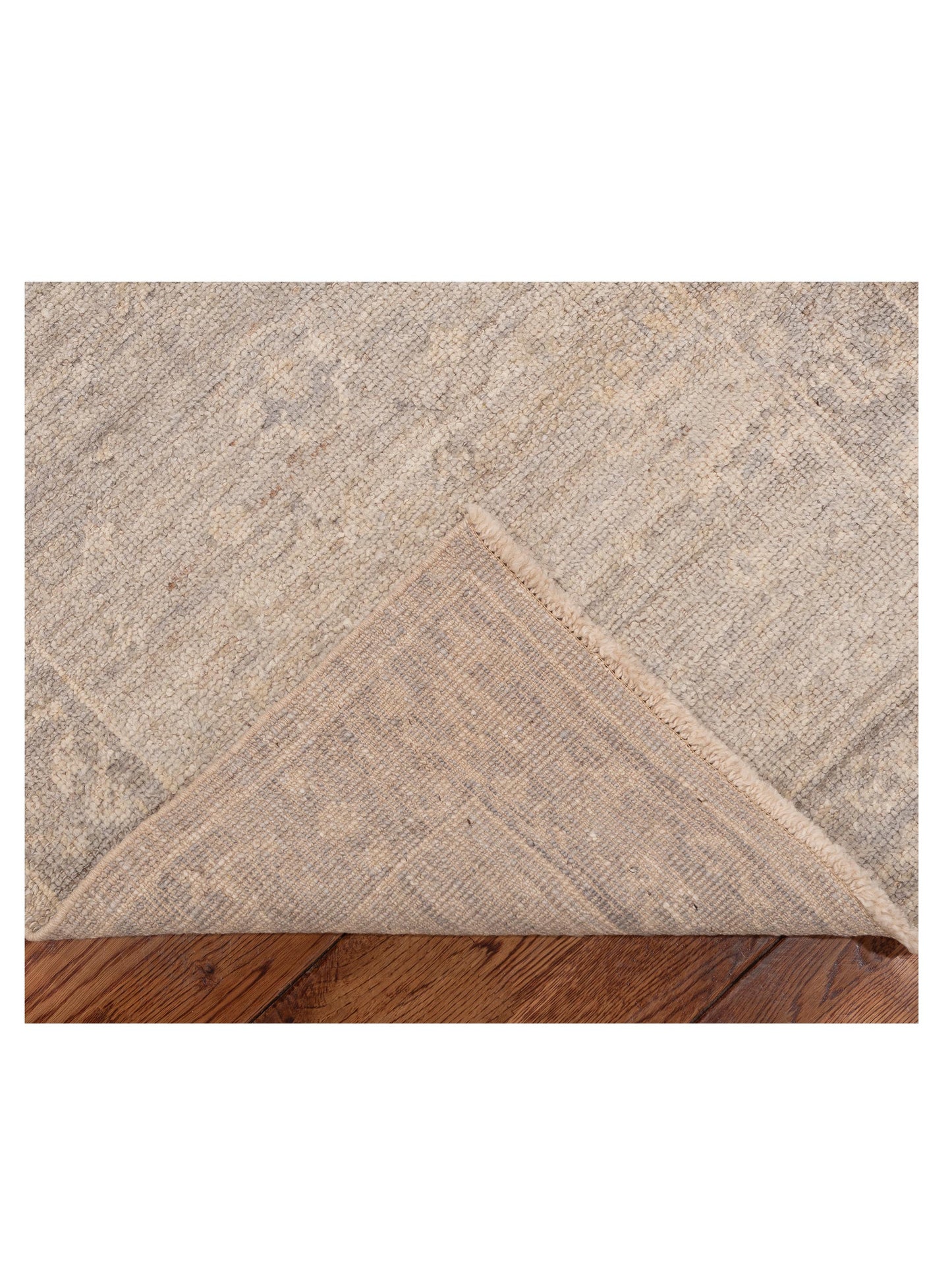 Angora Oushak 150770 Gray Gray 2.6x12.10 Hand Knotted Rug