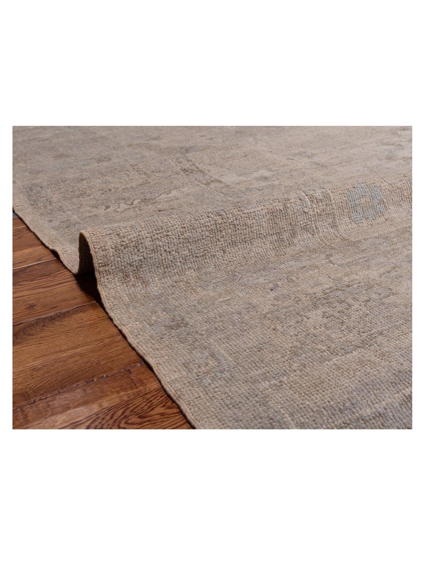 Angora Oushak 150776 Gray Gray 8.1x9.11 Hand Knotted Rug