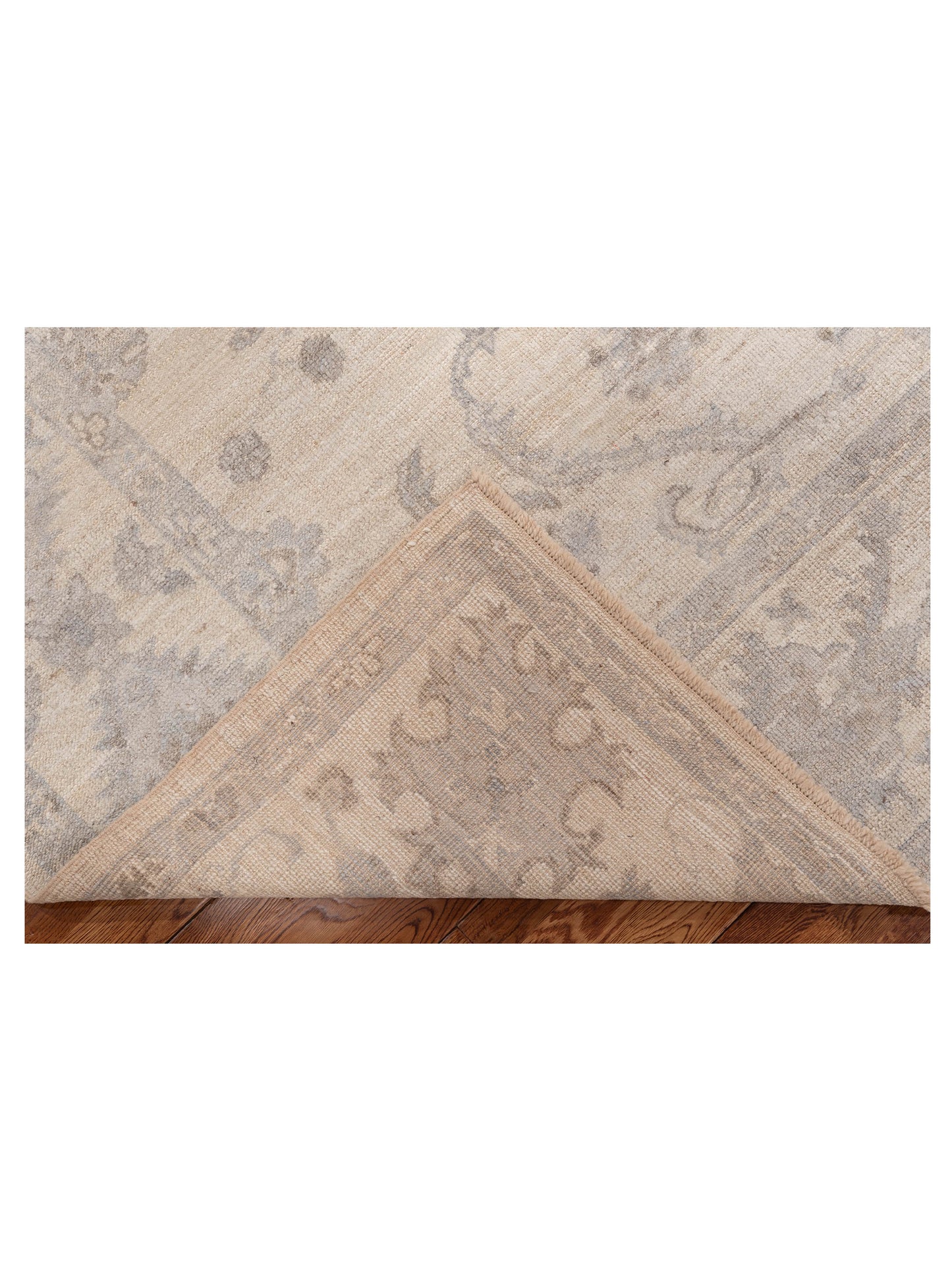 Angora Oushak 151004 Ivory Ivory 8.1x8.9 Hand Knotted Rug