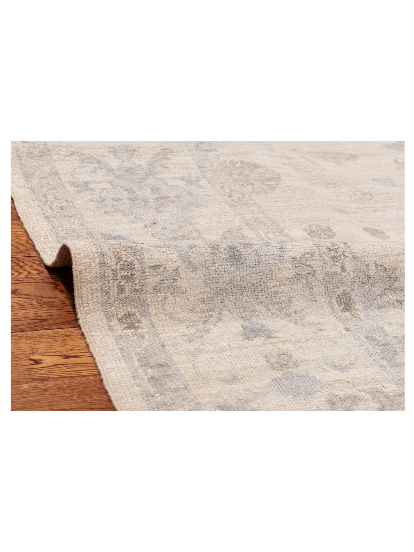 Angora Oushak 151004 Ivory Ivory 8.1x8.9 Hand Knotted Rug