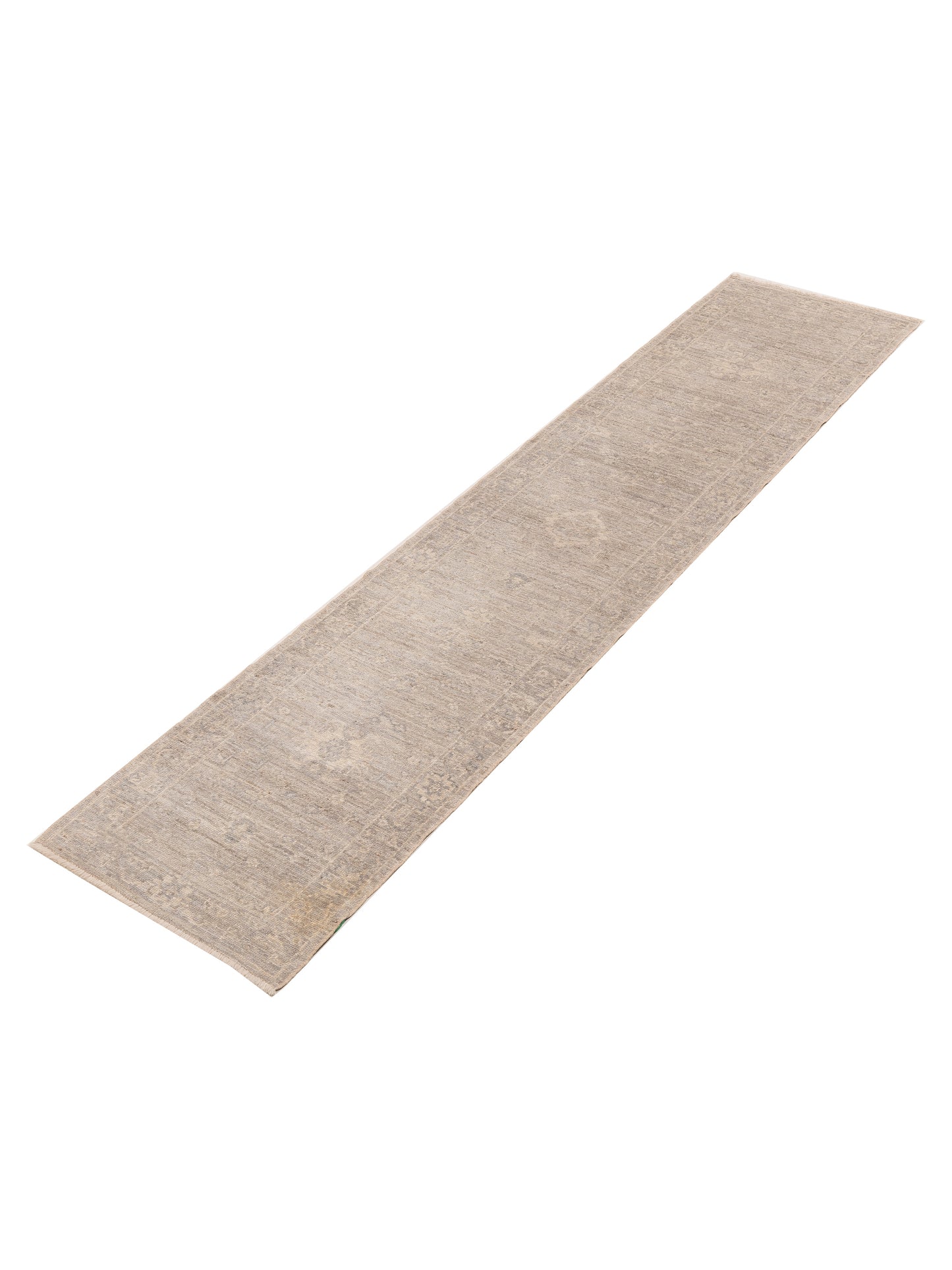 Angora Oushak 151040 Gray Gray 2.6x11.9 Hand Knotted Rug