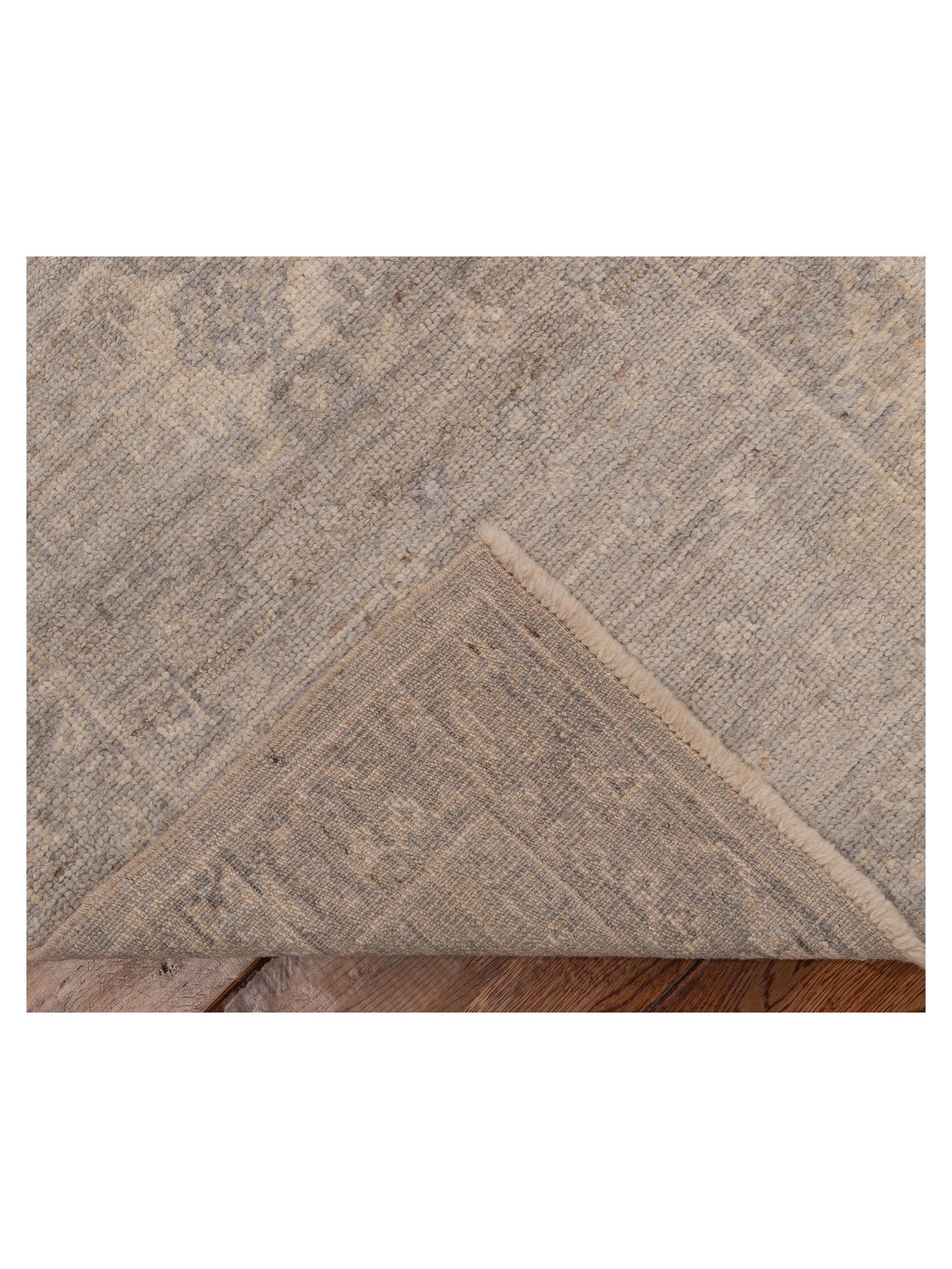 Angora Oushak 151040 Gray Gray 2.6x11.9 Hand Knotted Rug