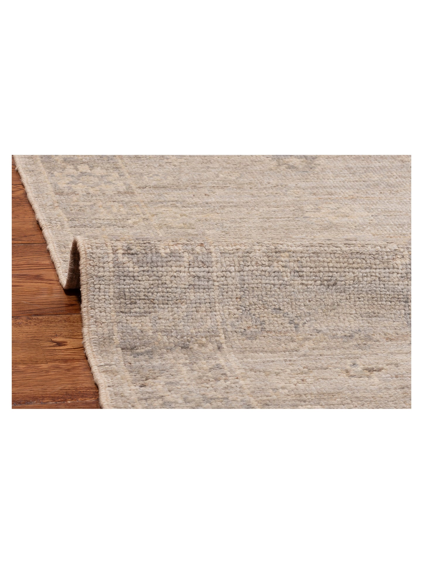 Angora Oushak 151040 Gray Gray 2.6x11.9 Hand Knotted Rug