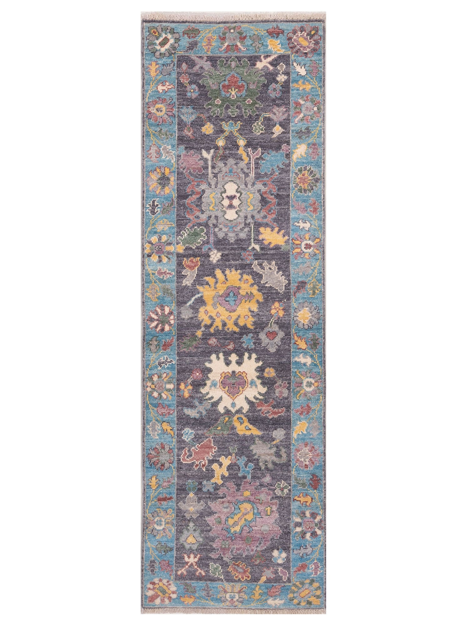 Pasha Anadol Oushak  Purple Blue Traditional