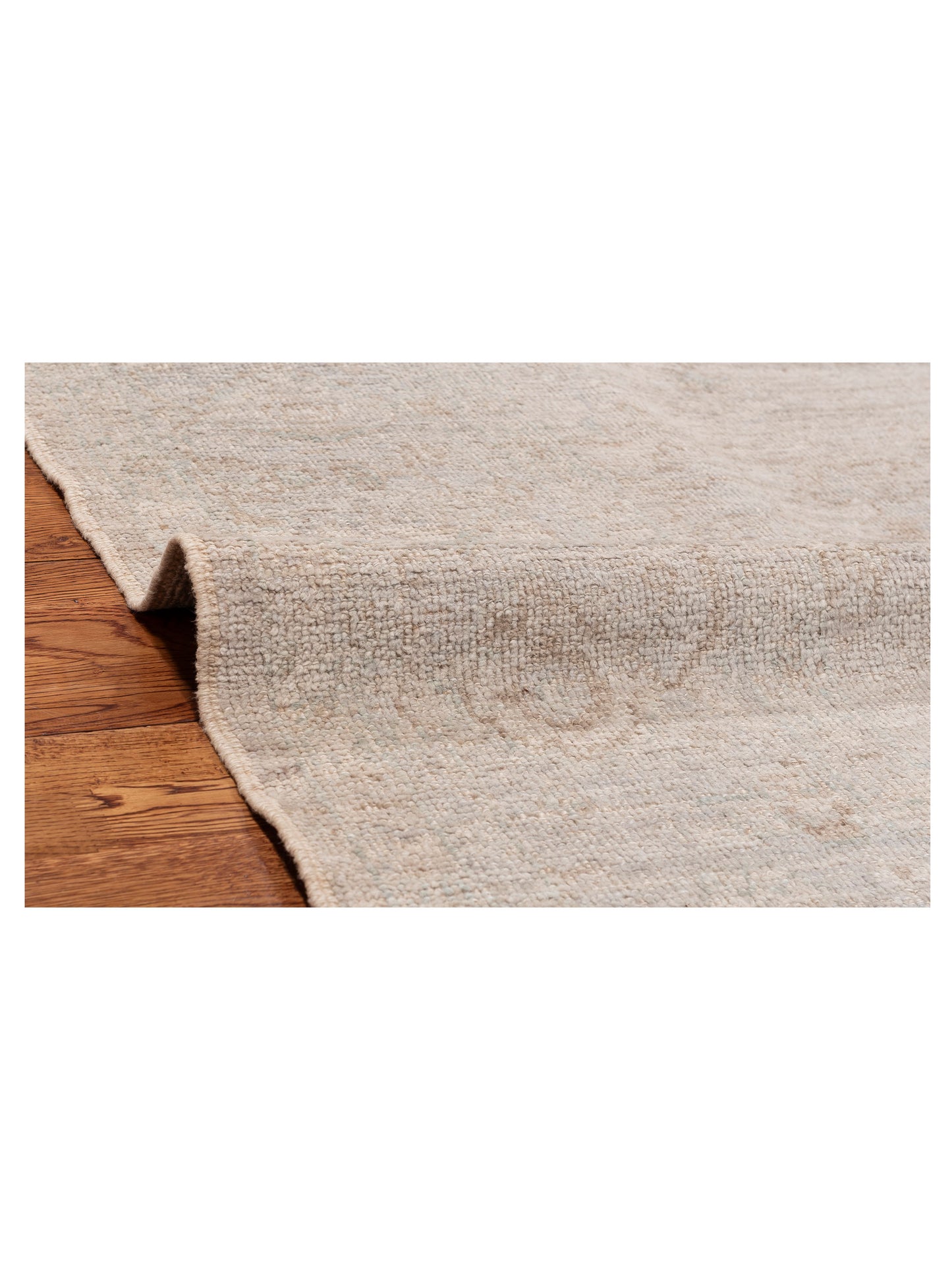 Angora Oushak 151175 Ivory Silver 8.4x9.7 Hand Knotted Rug