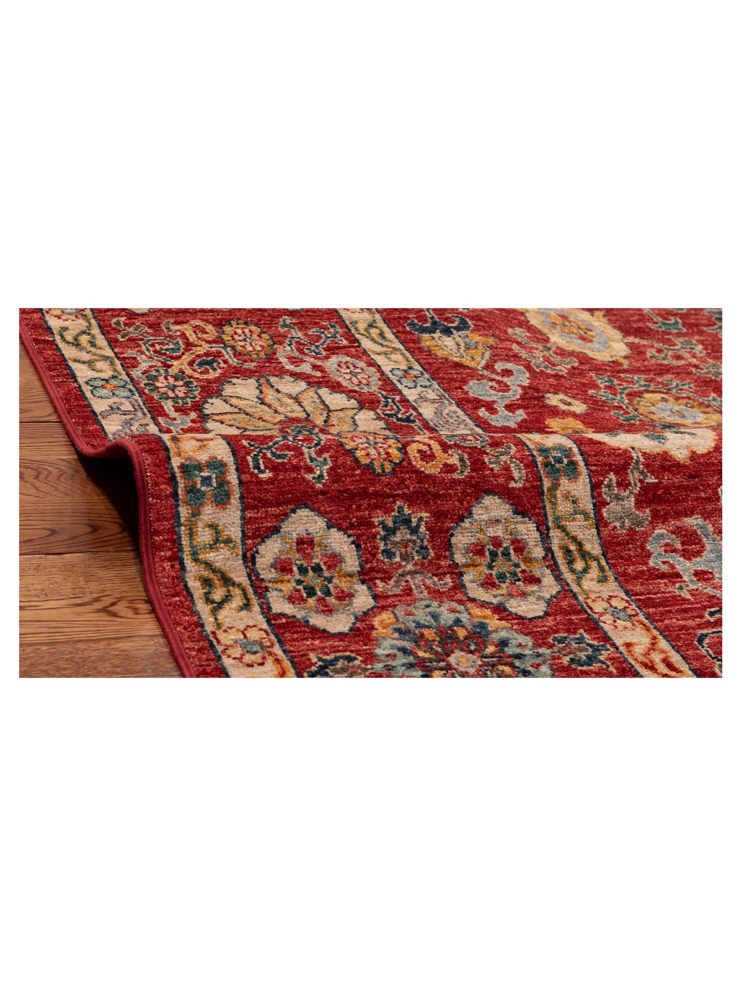 Sultan 151341 Red Red 8x9.7 Hand Knotted Rug