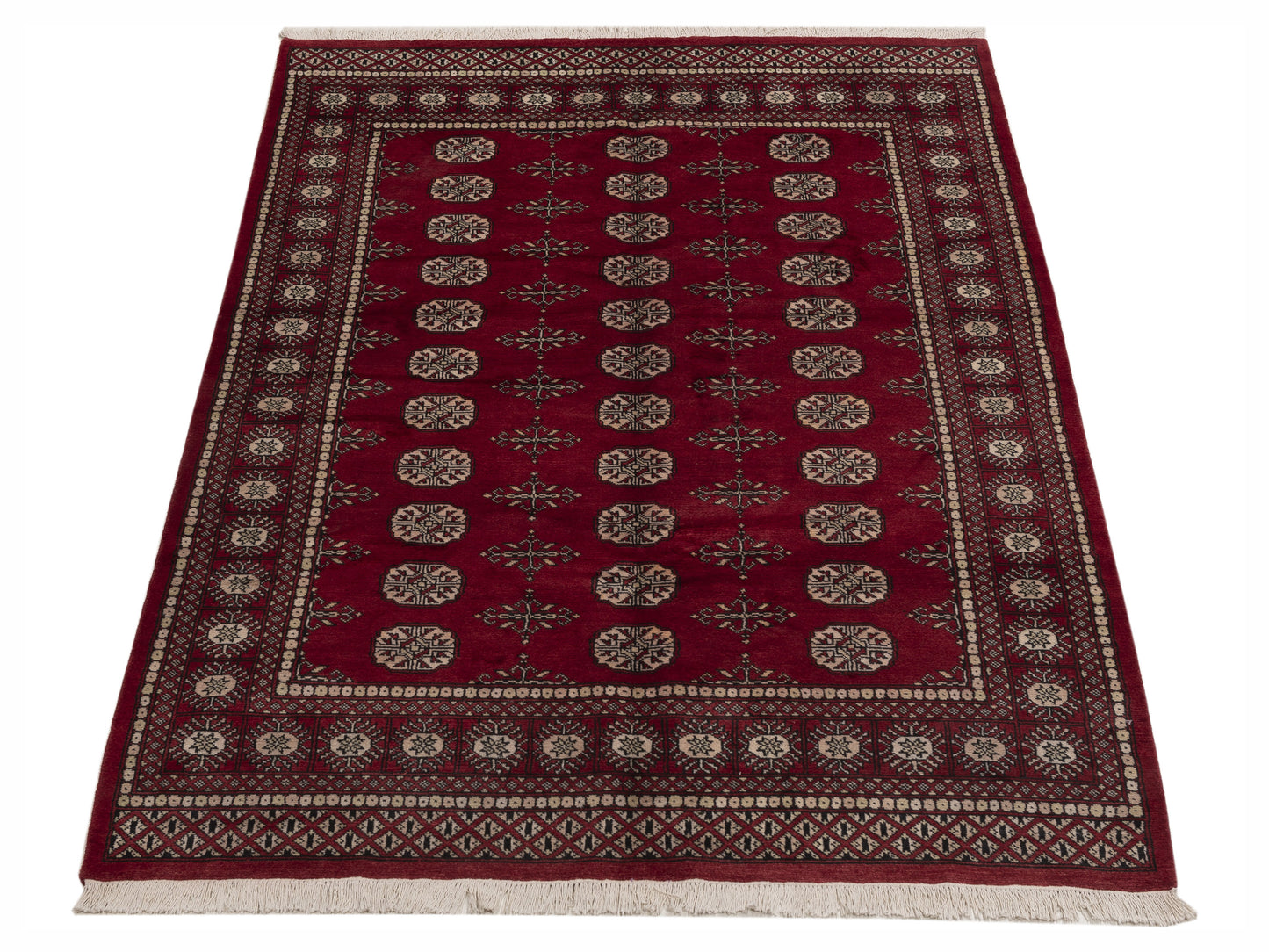 Bokhara 151568 Red Red 5.1x7.11 Hand Knotted Rug