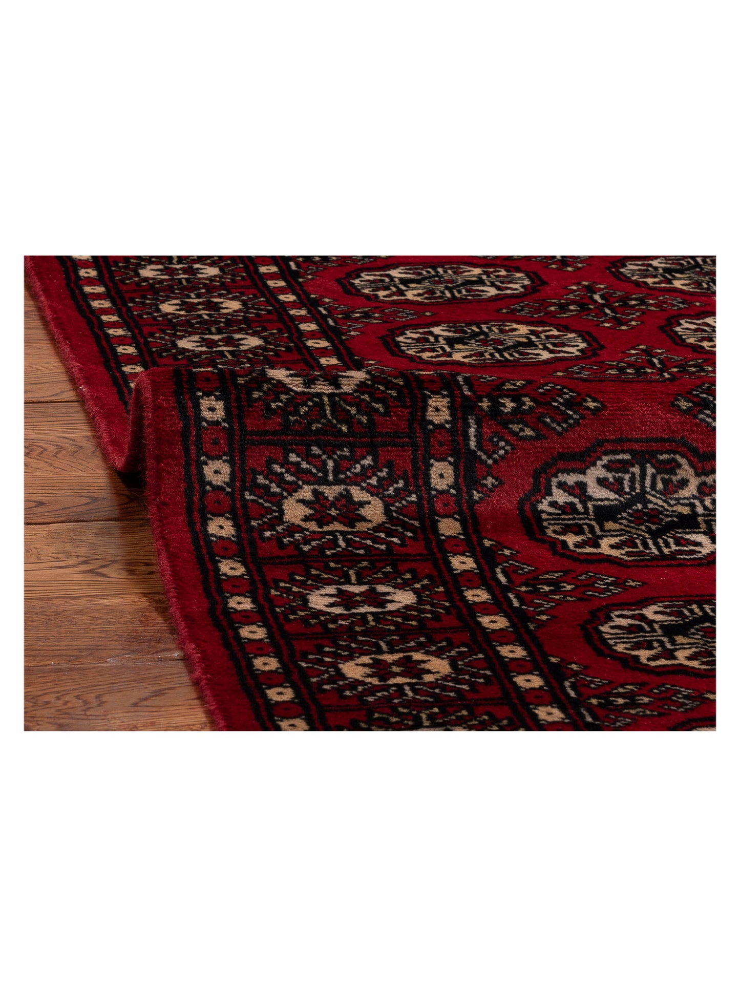 Bokhara 151609 Red Red 2.7x10 Hand Knotted Rug