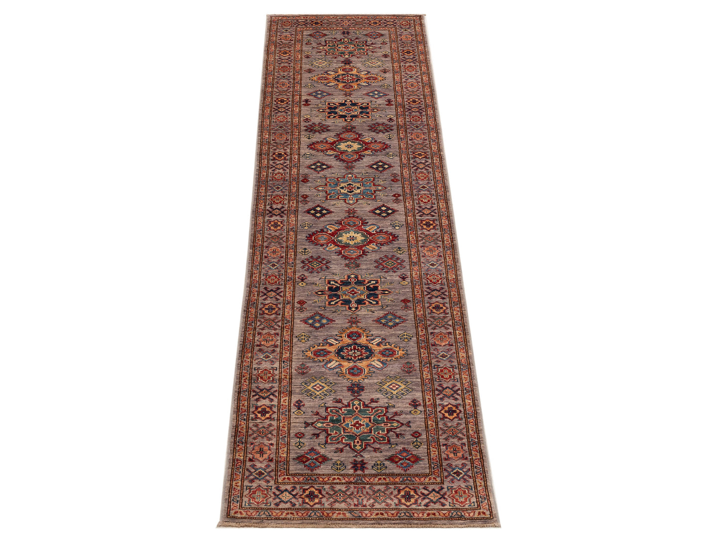 Kars 151725 Purple Purple 2.7x10.5 Hand Knotted Rug