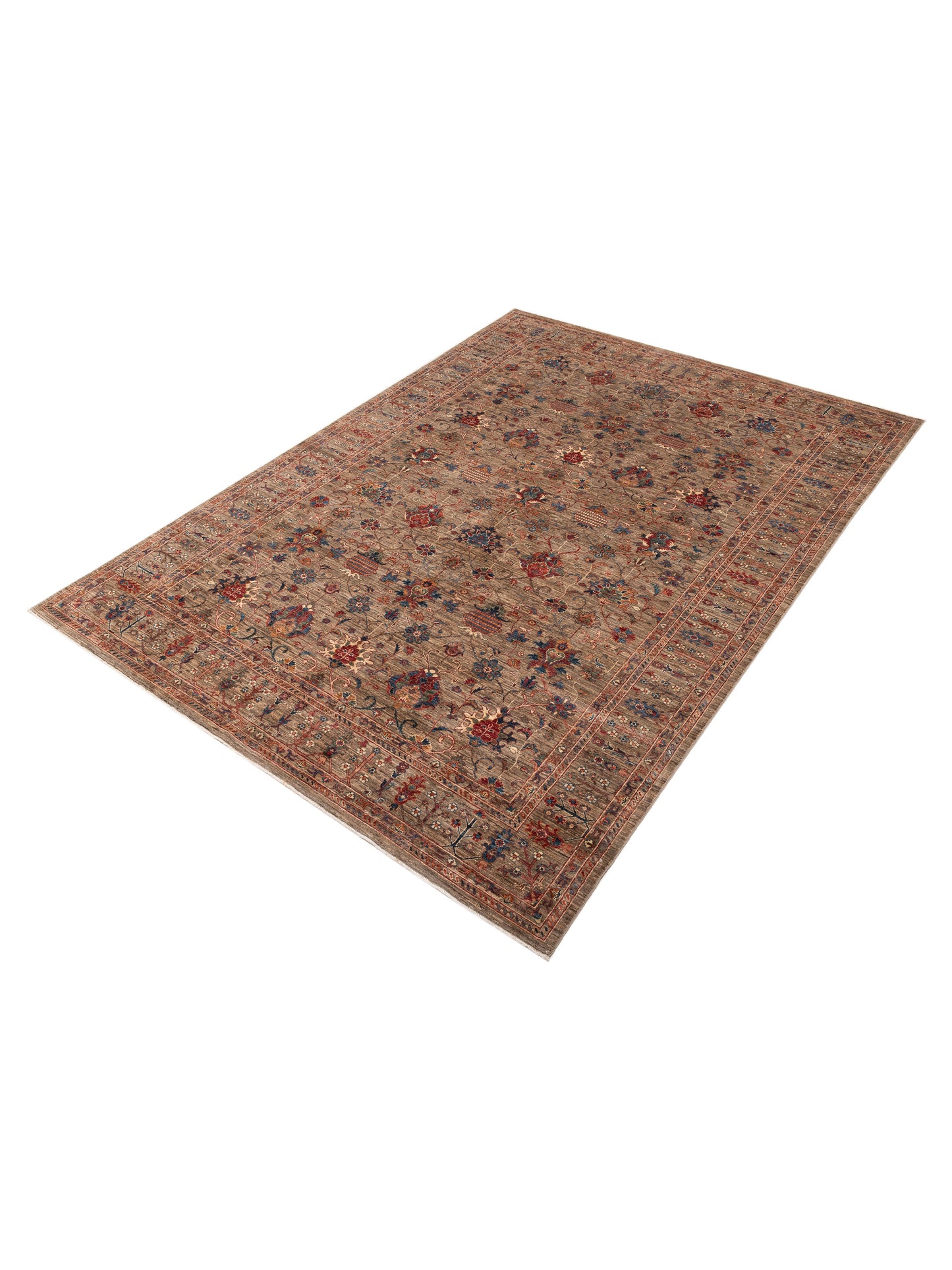 Sultan 151736 Light Brown Light Brown 8.7x11.11 Hand Knotted Rug