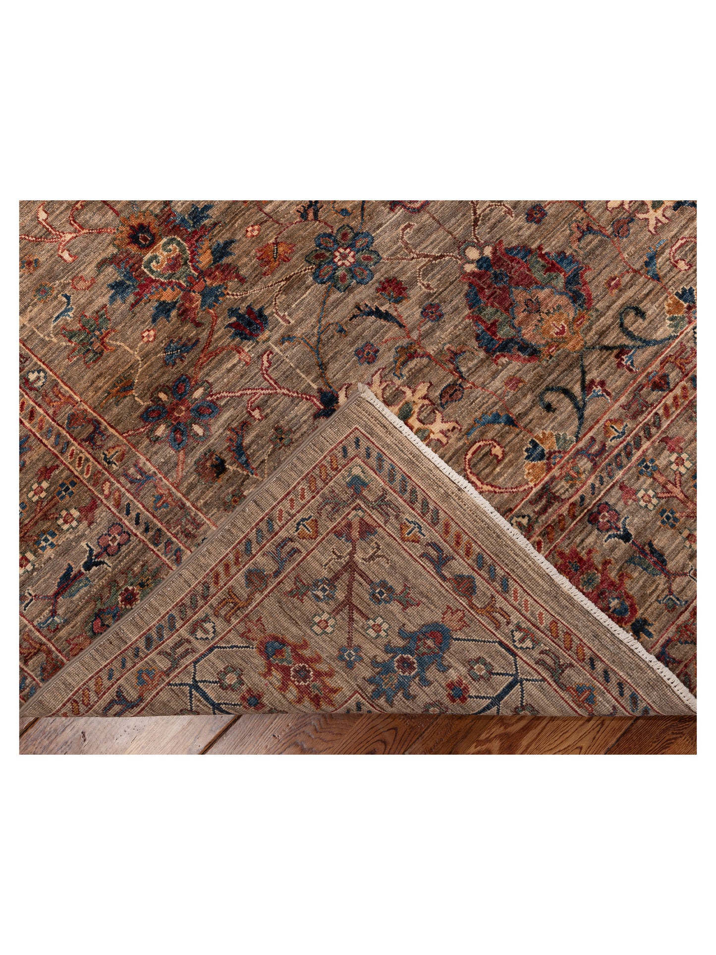 Sultan 151736 Light Brown Light Brown 8.7x11.11 Hand Knotted Rug