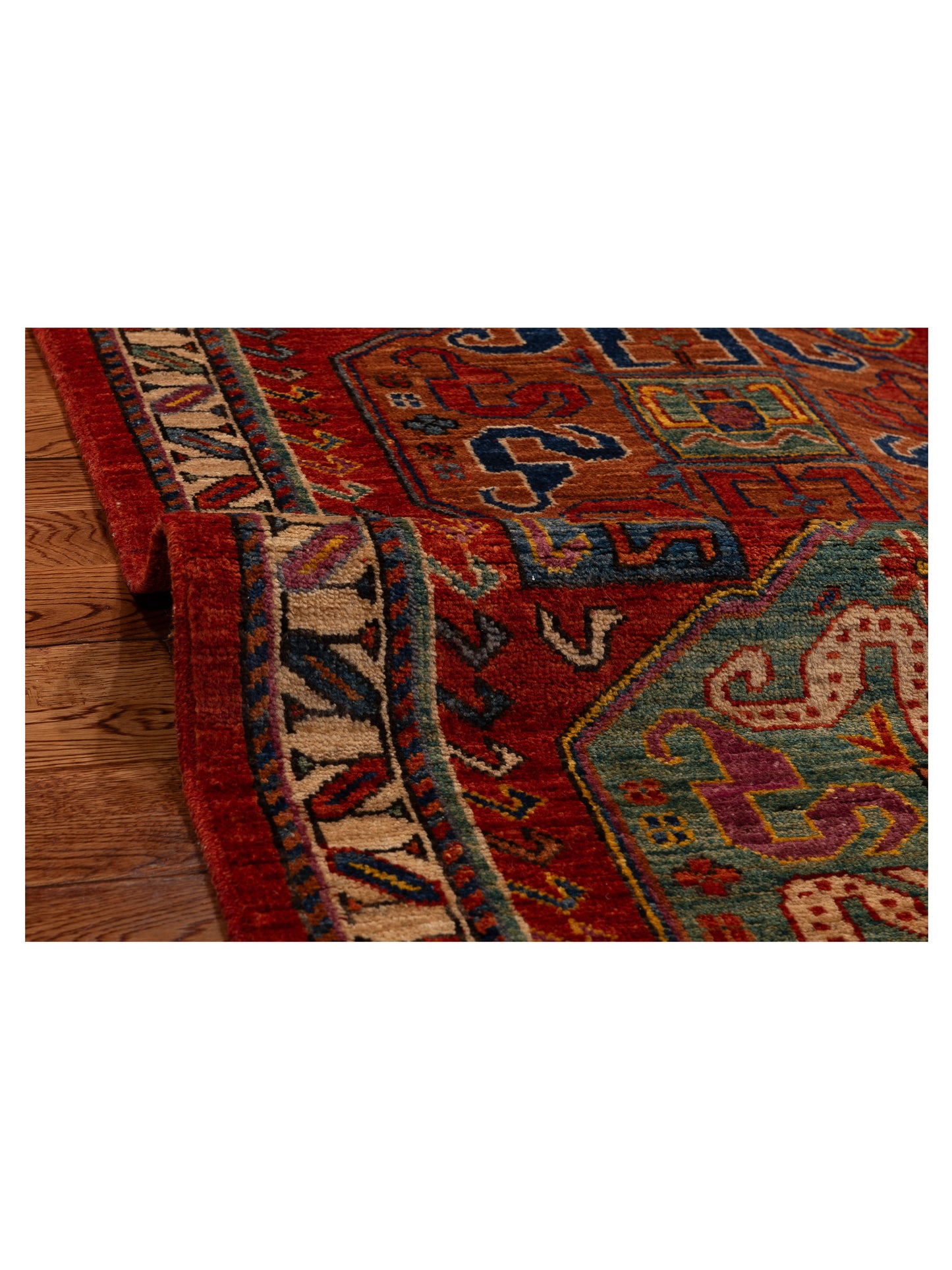 Laila 151862 Red Cream 2.8x9.7 Hand Knotted Rug
