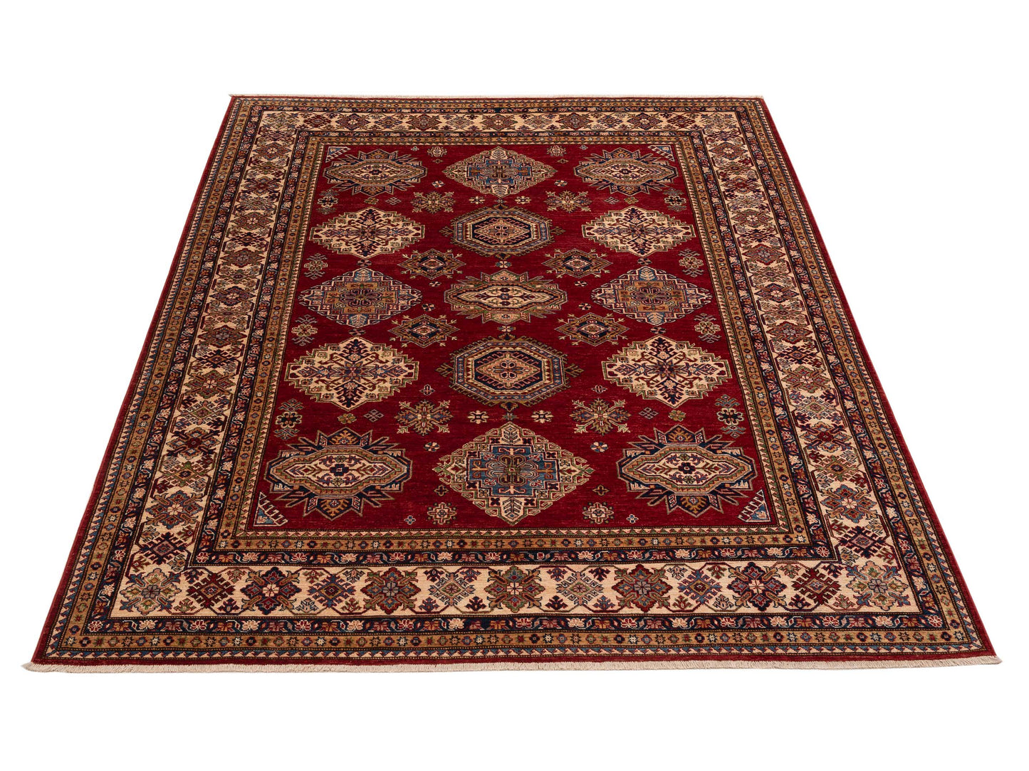 Kars 151917 Red Ivory 8x9.11 Hand Knotted Rug