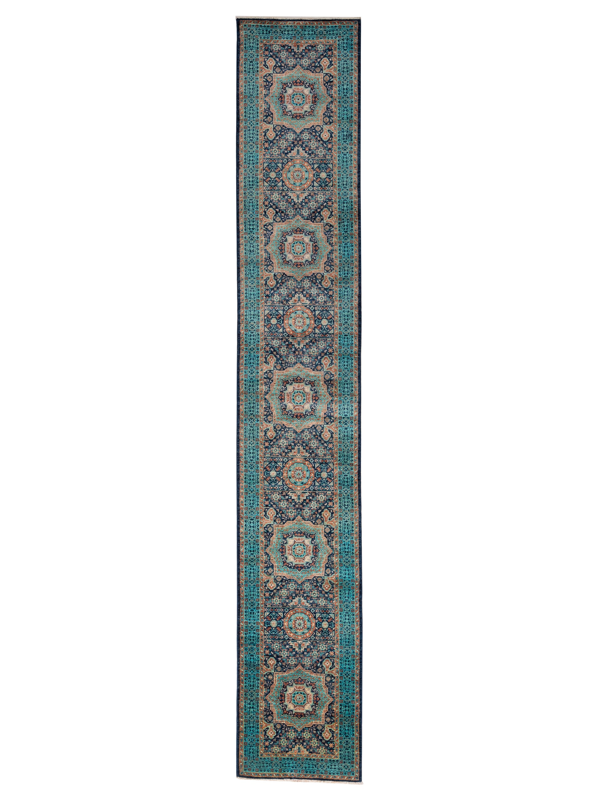 Nomad Mamluk  Indigo Turquoise Traditional