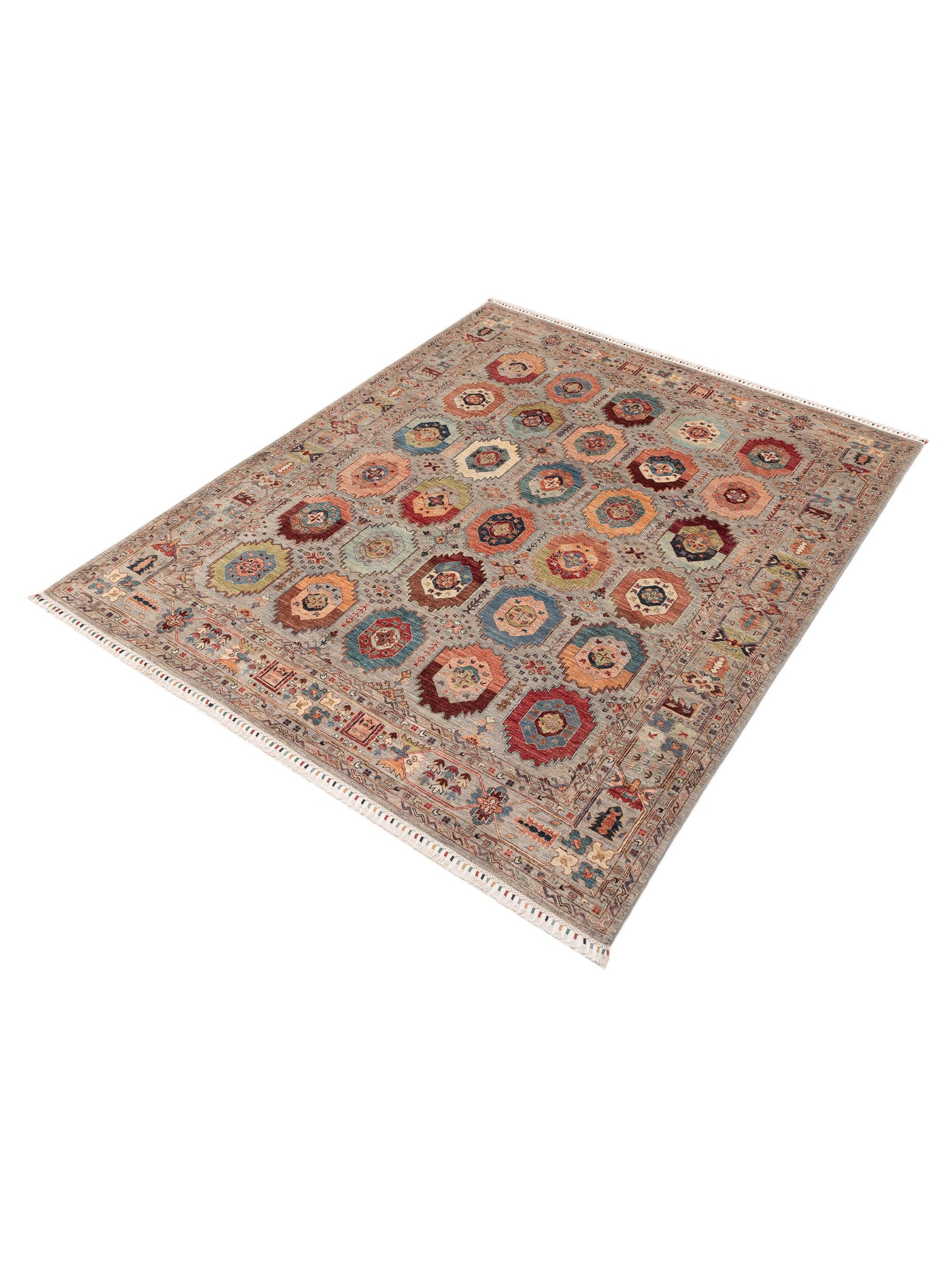 Sultan 152311 Light Gray 8.4x9.11 Hand Knotted Rug