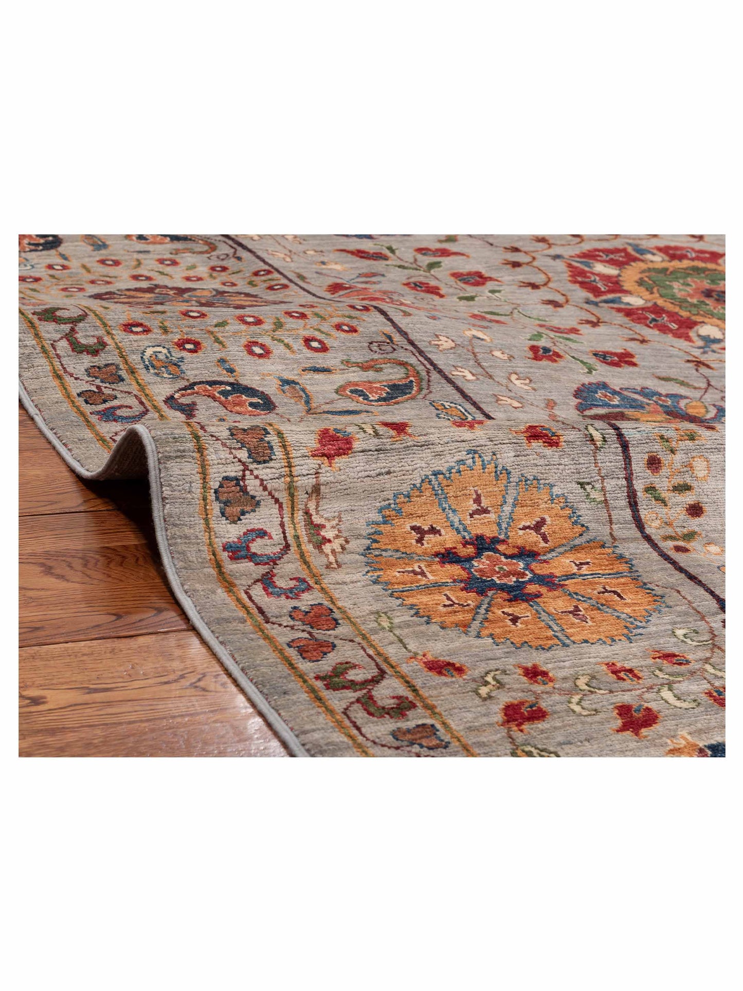 Sultan 152314 Light Gray 6.9x9.10 Hand Knotted Rug