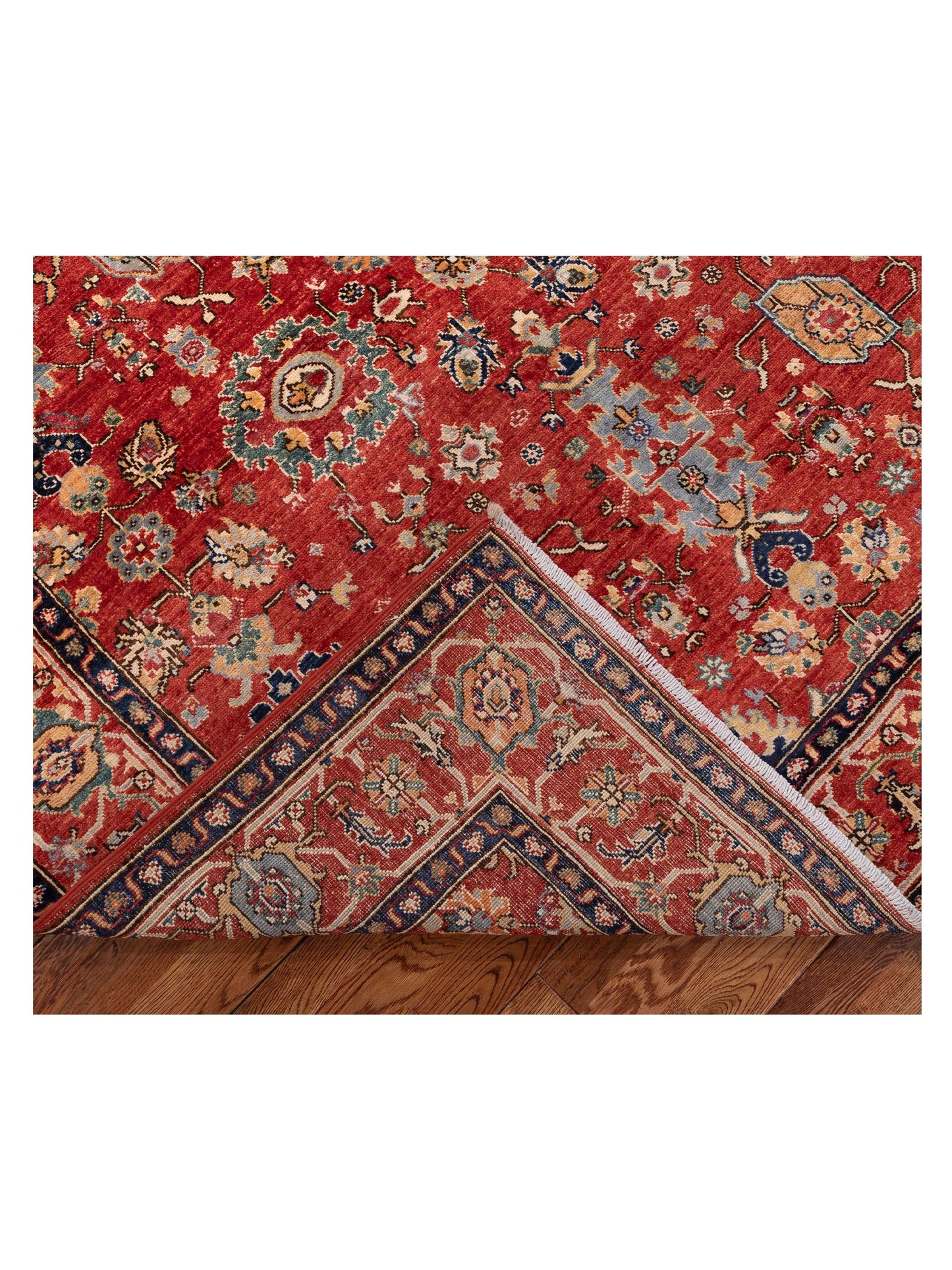 Sultan 152353 Red Red 5.9x7.8 Hand Knotted Rug