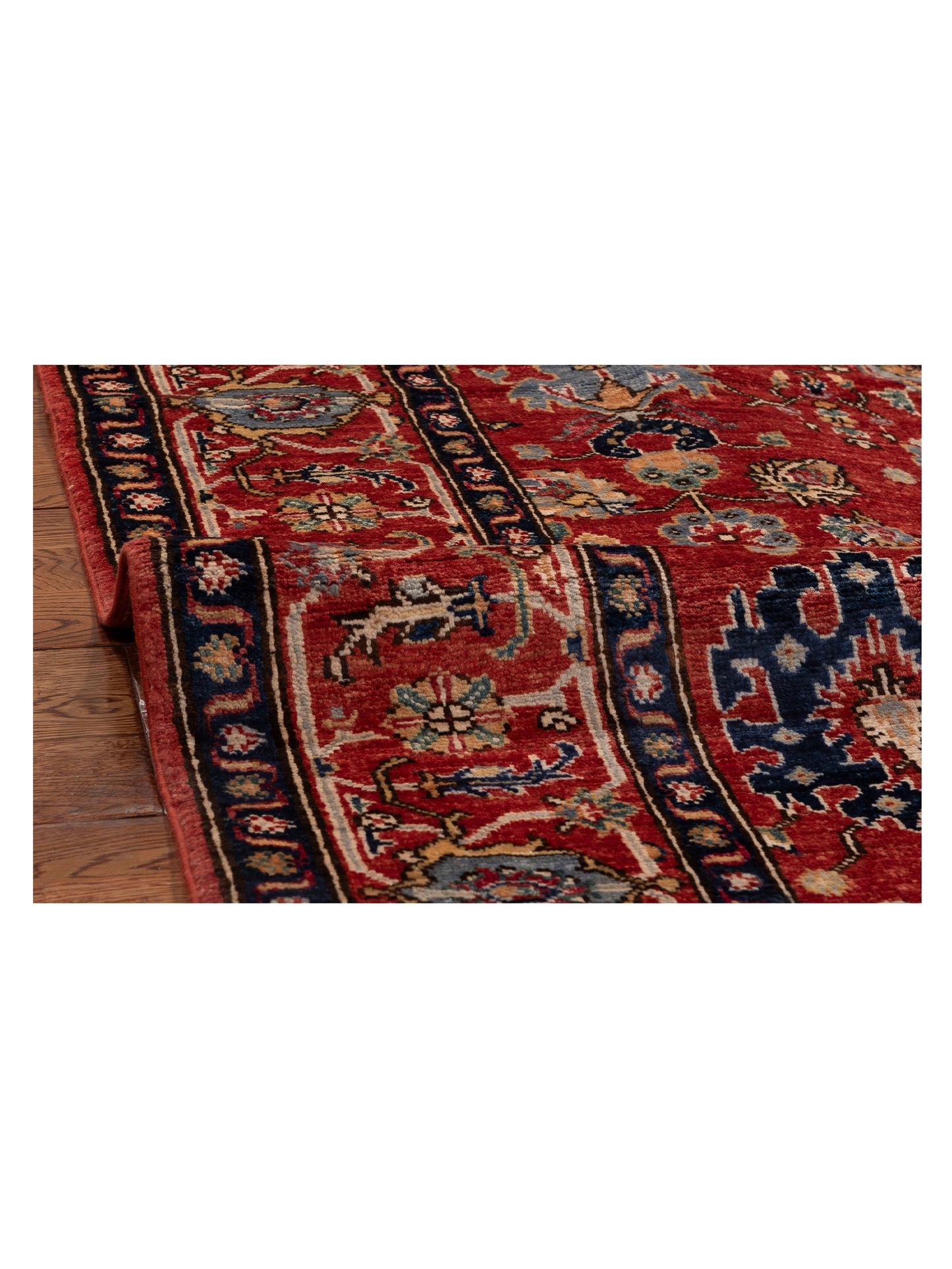 Sultan 152353 Red Red 5.9x7.8 Hand Knotted Rug