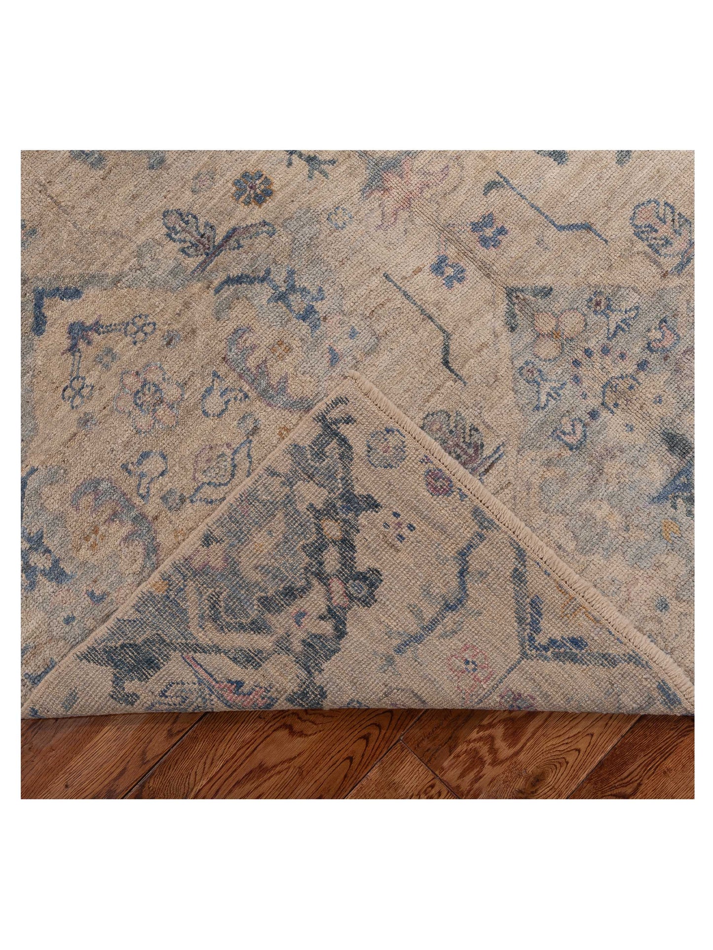 Angora Oushak 152462 Gray Gray 5.9x8.4 Hand Knotted Rug