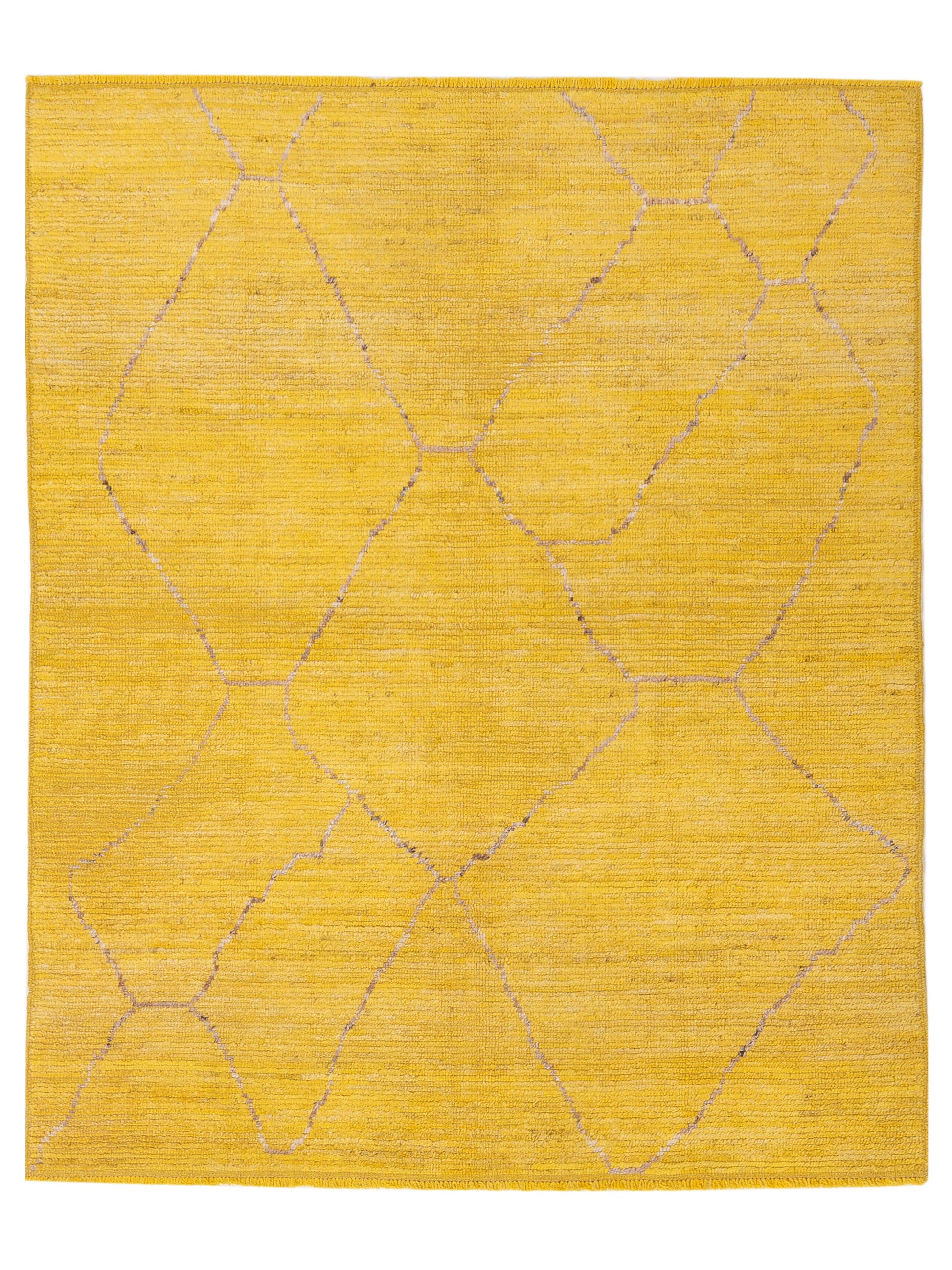Pasha Berber  Yellow Brown Contemporary