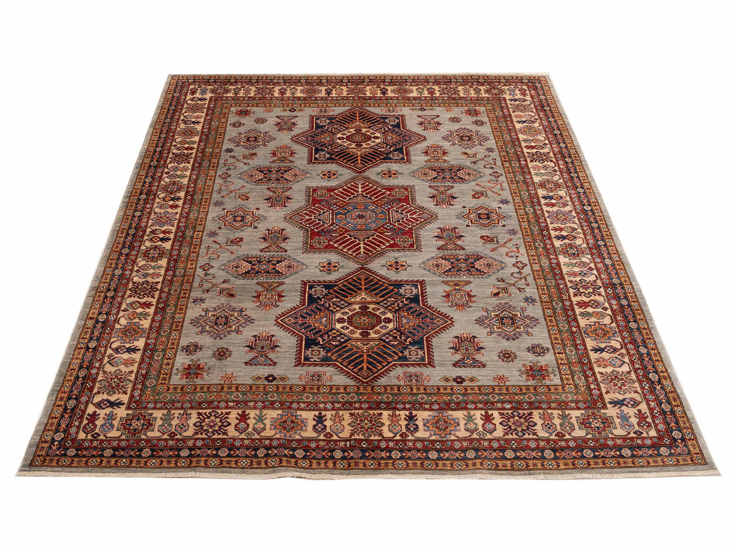 Kars 152853 Silver Ivory 8.2x9.11 Hand Knotted Rug