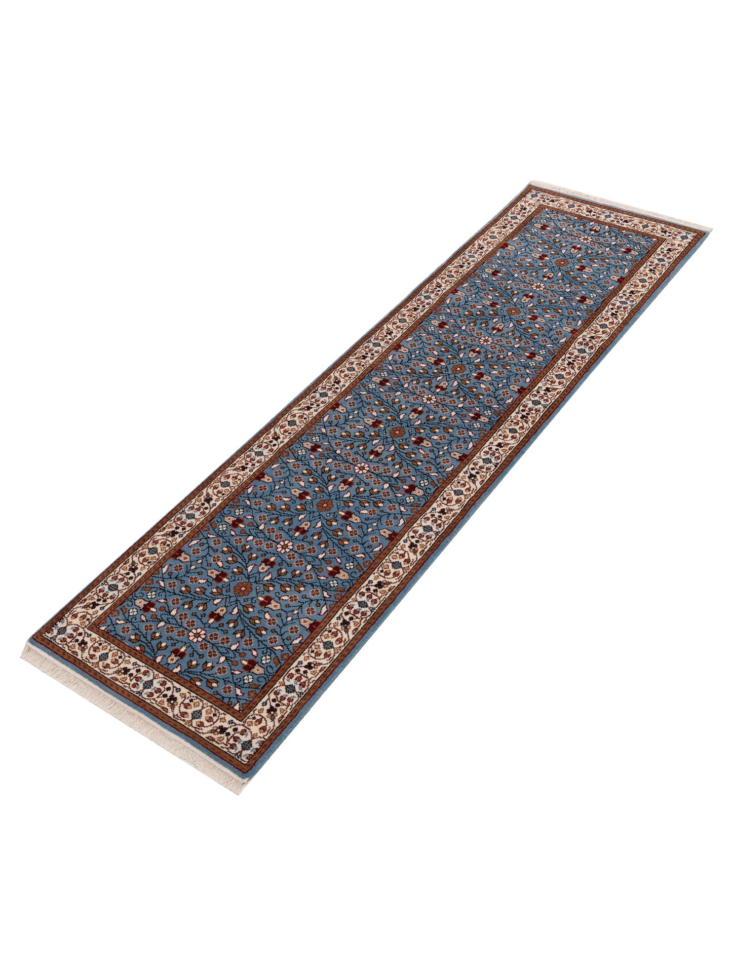 Kayseri 153253 Blue Ivory 2.9x9.10 Hand Knotted Rug