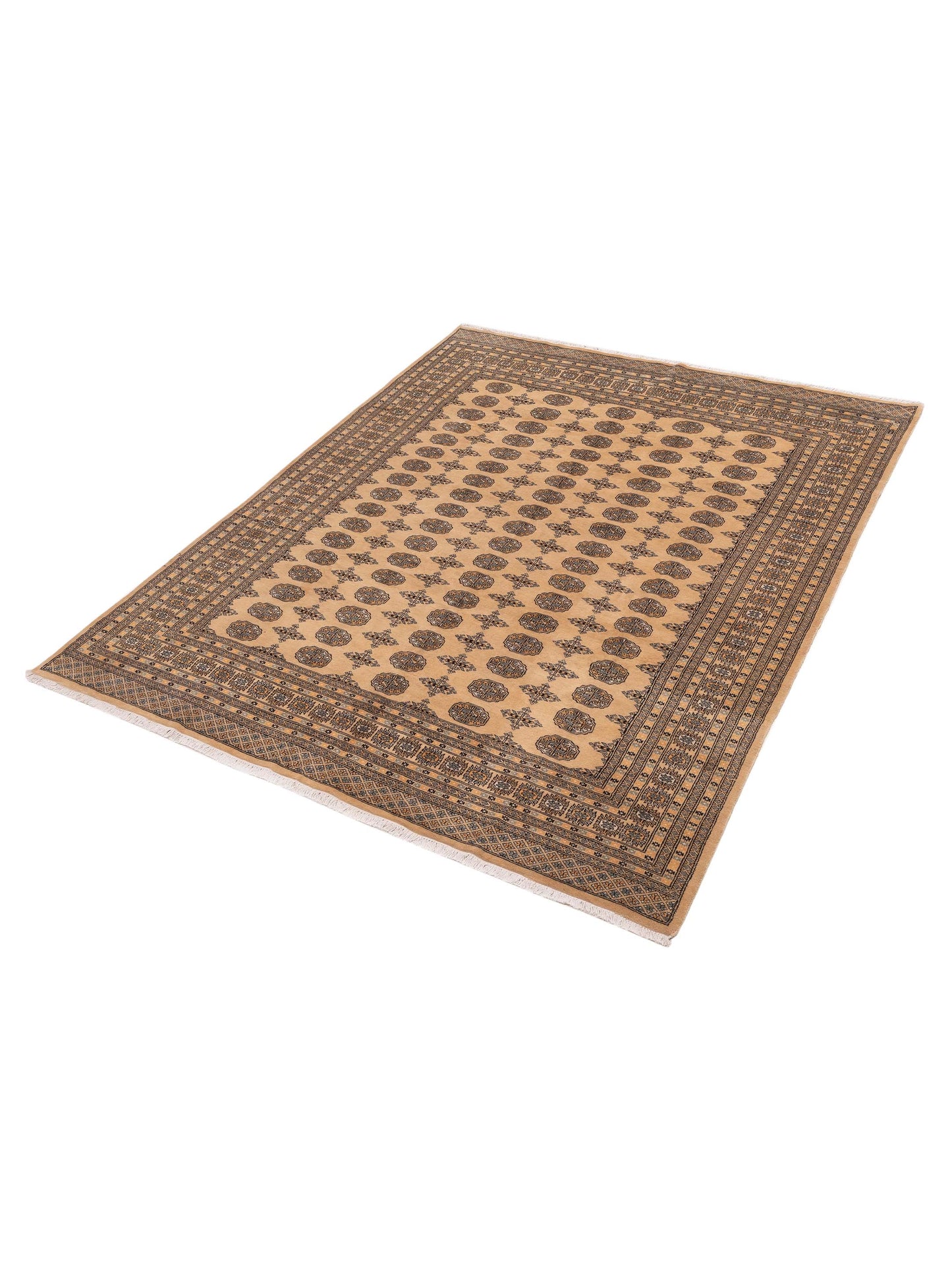 Bokhara 153403 Beige Beige 8.3x10.4 Hand Knotted Rug