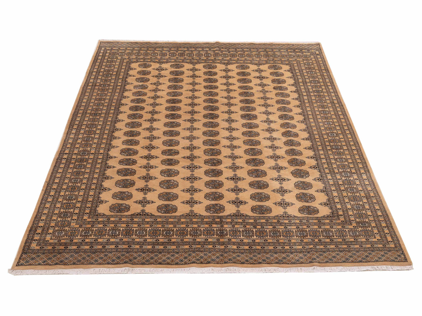 Bokhara 153403 Beige Beige 8.3x10.4 Hand Knotted Rug