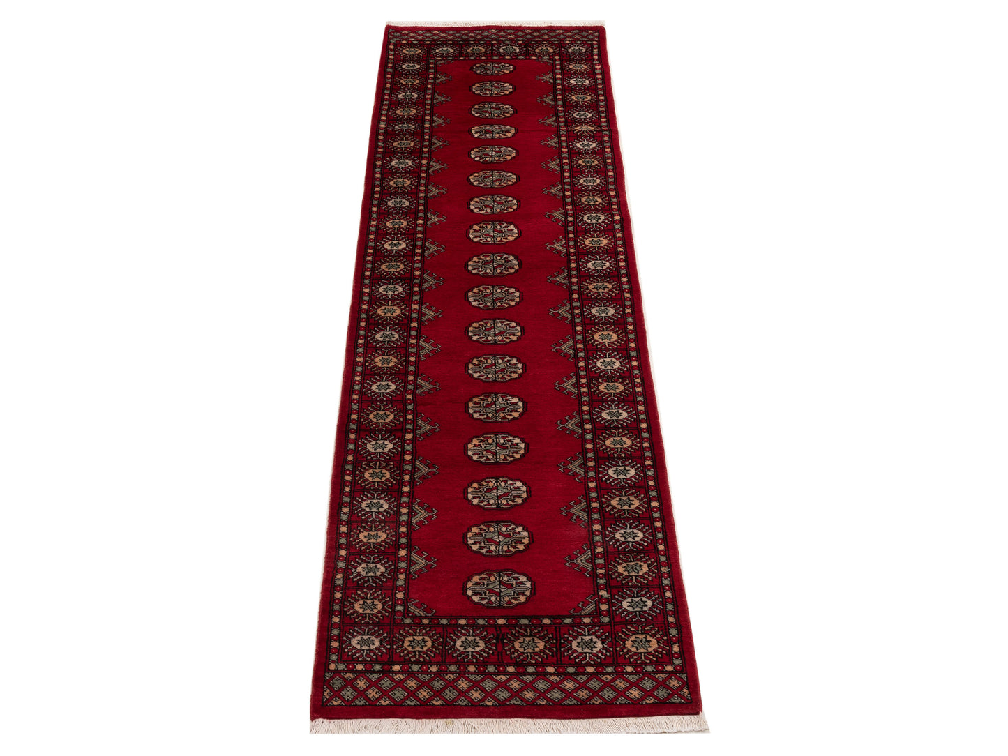 Bokhara 153409 Red Red 2.7x10.2 Hand Knotted Rug