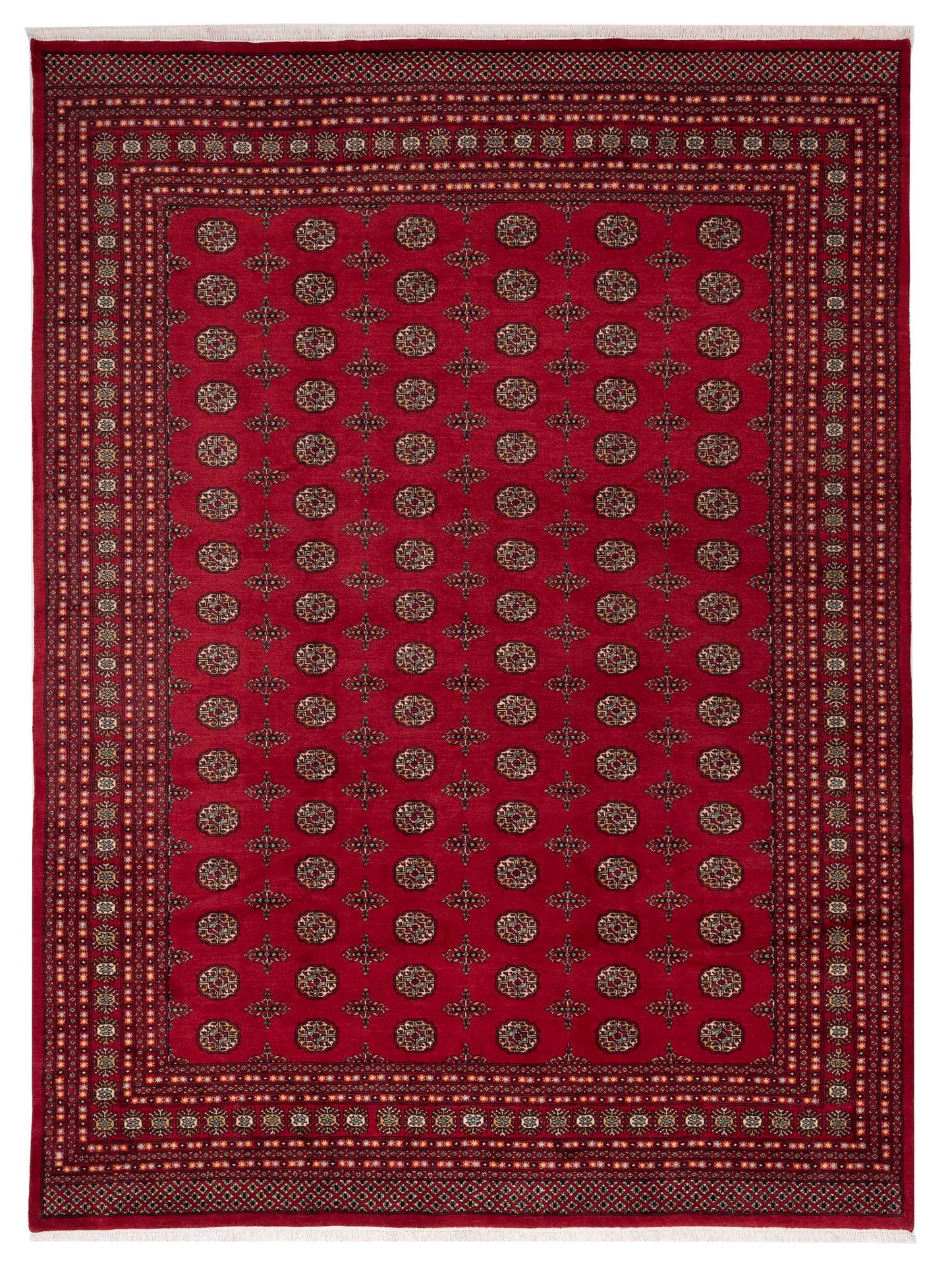 Bokhara 153419 Red Red 9.2x12.6 Hand Knotted Rug
