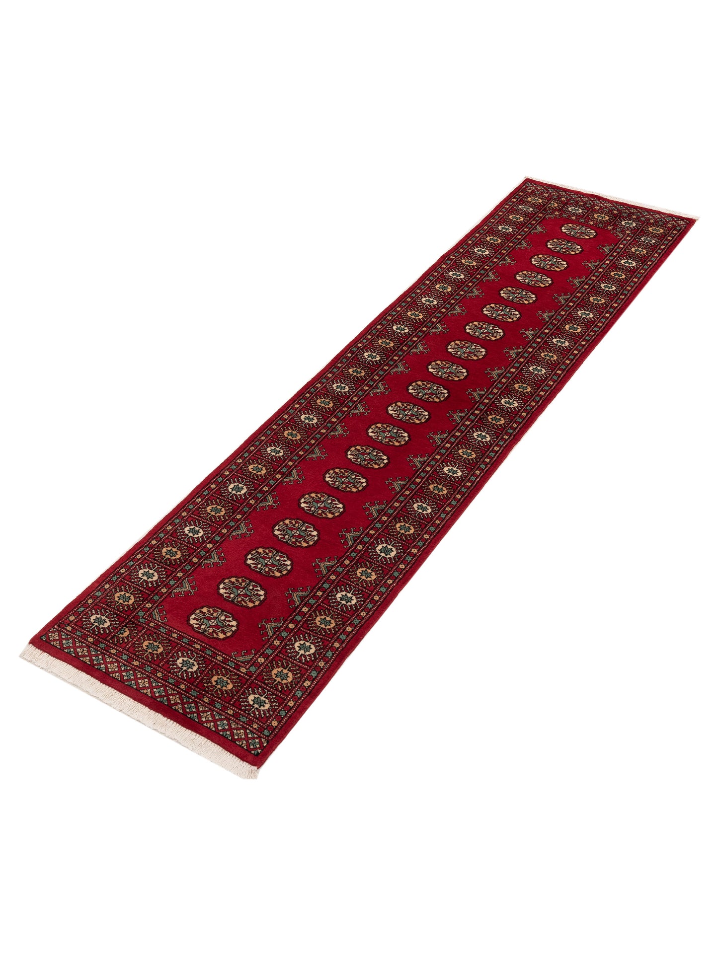 Bokhara 153423 Red Red 2.7x10.2 Hand Knotted Rug