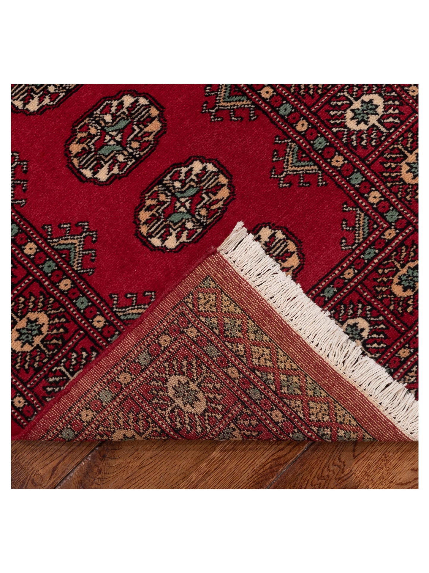 Bokhara 153423 Red Red 2.7x10.2 Hand Knotted Rug