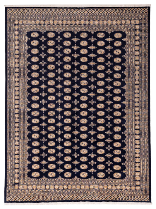 Bokhara 153466 Blue Blue 9.2x12.1 Hand Knotted Rug