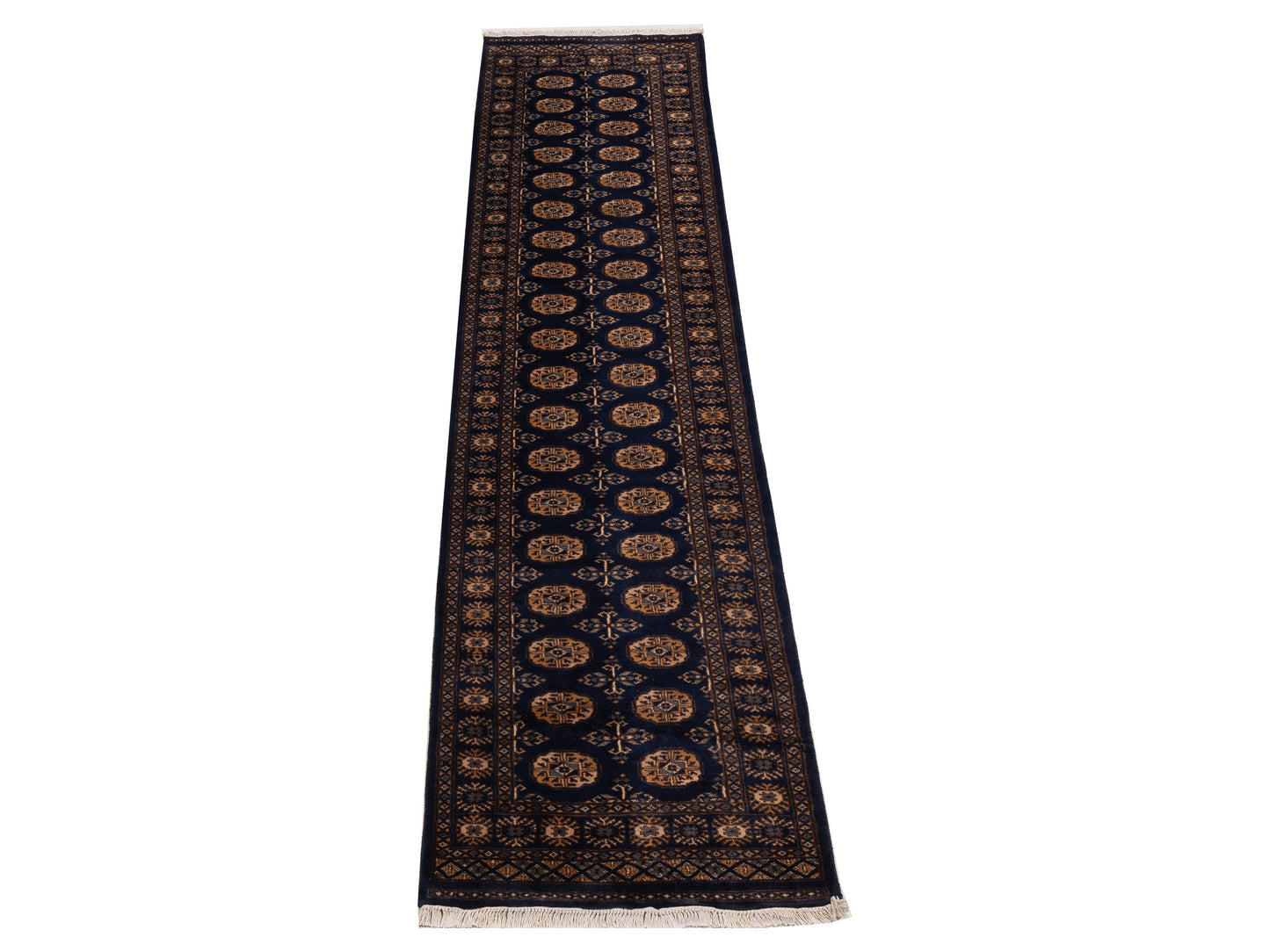 Bokhara 153472 Blue Blue 2.7x11.5 Hand Knotted Rug