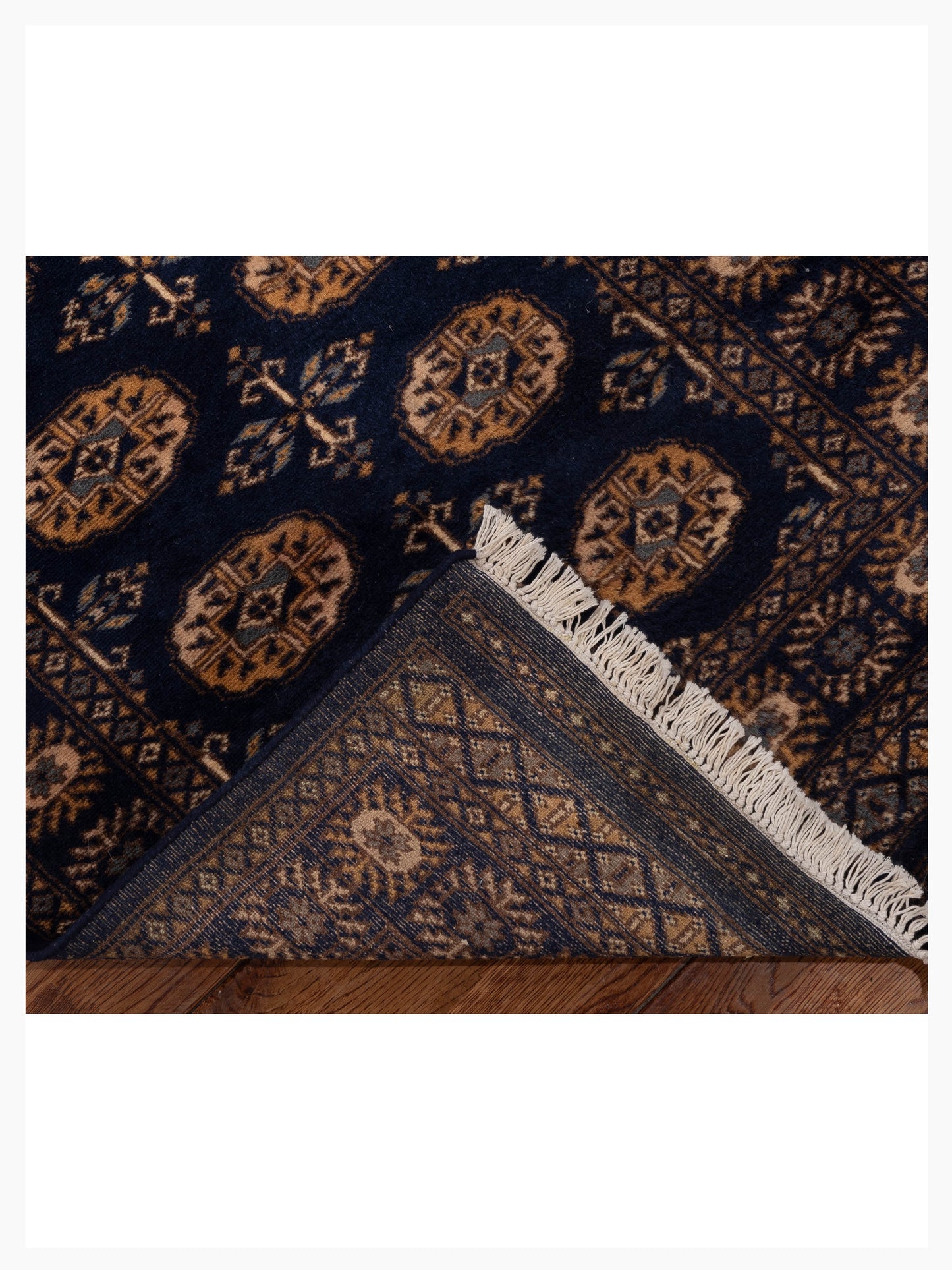 Bokhara 153472 Blue Blue 2.7x11.5 Hand Knotted Rug