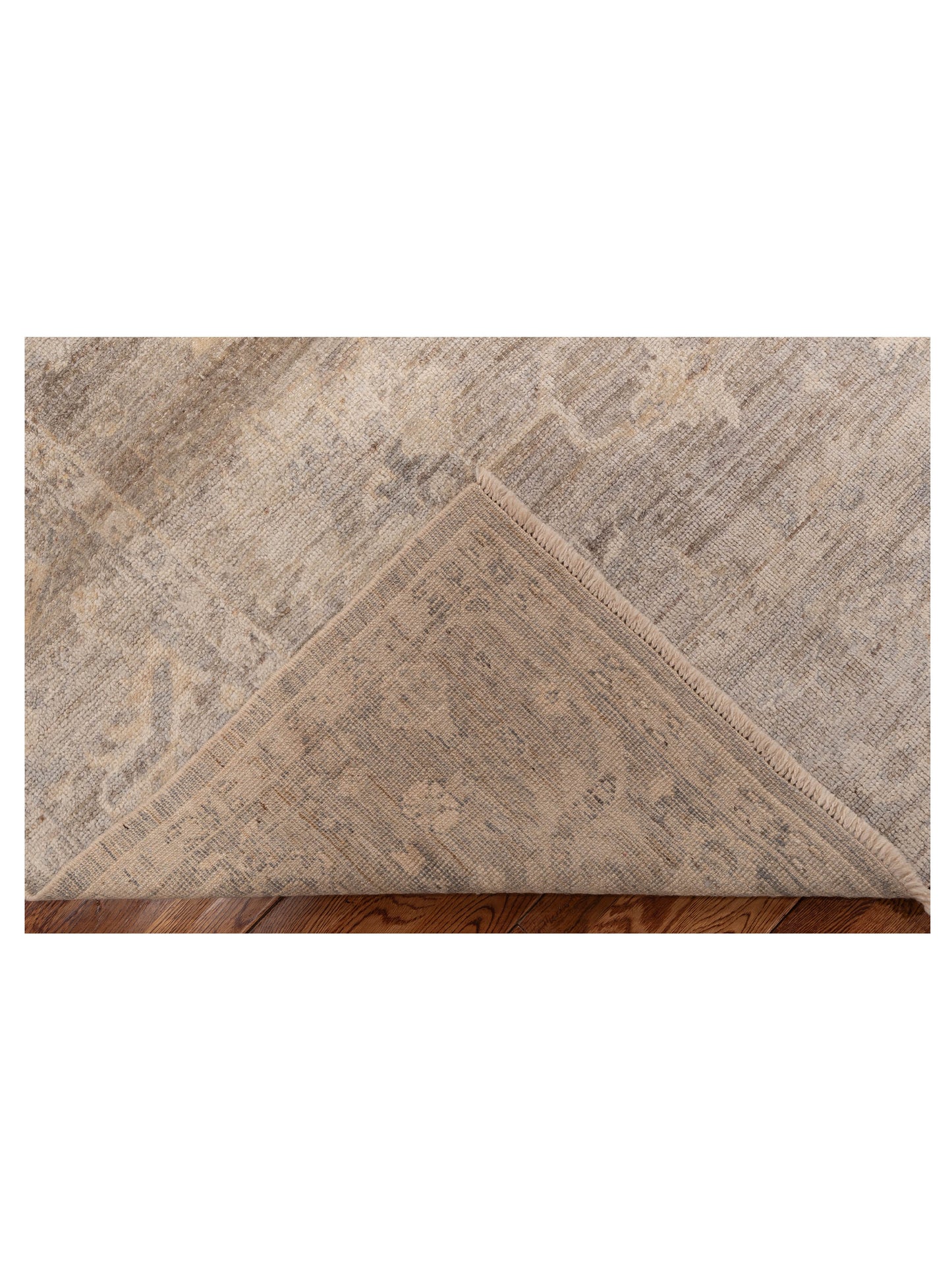 Angora Oushak 153502 Gray Gray 7.10x9.08 Hand Knotted Rug