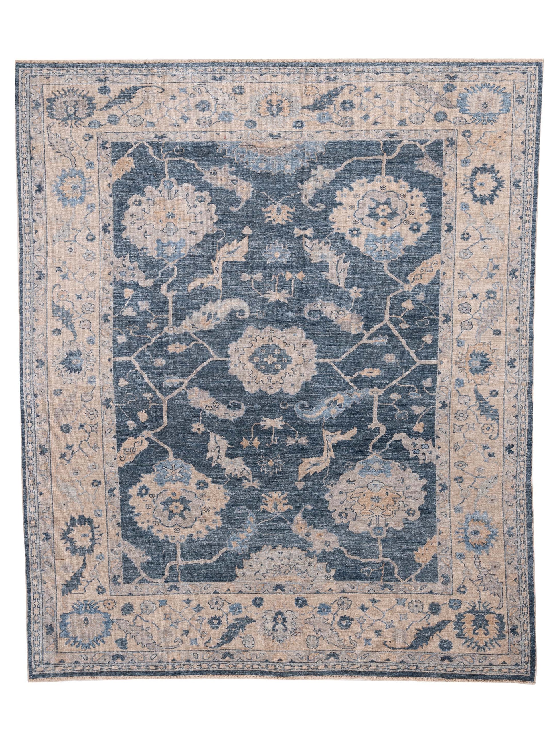 Anadol Angora Oushak  Blue Ivory Traditional