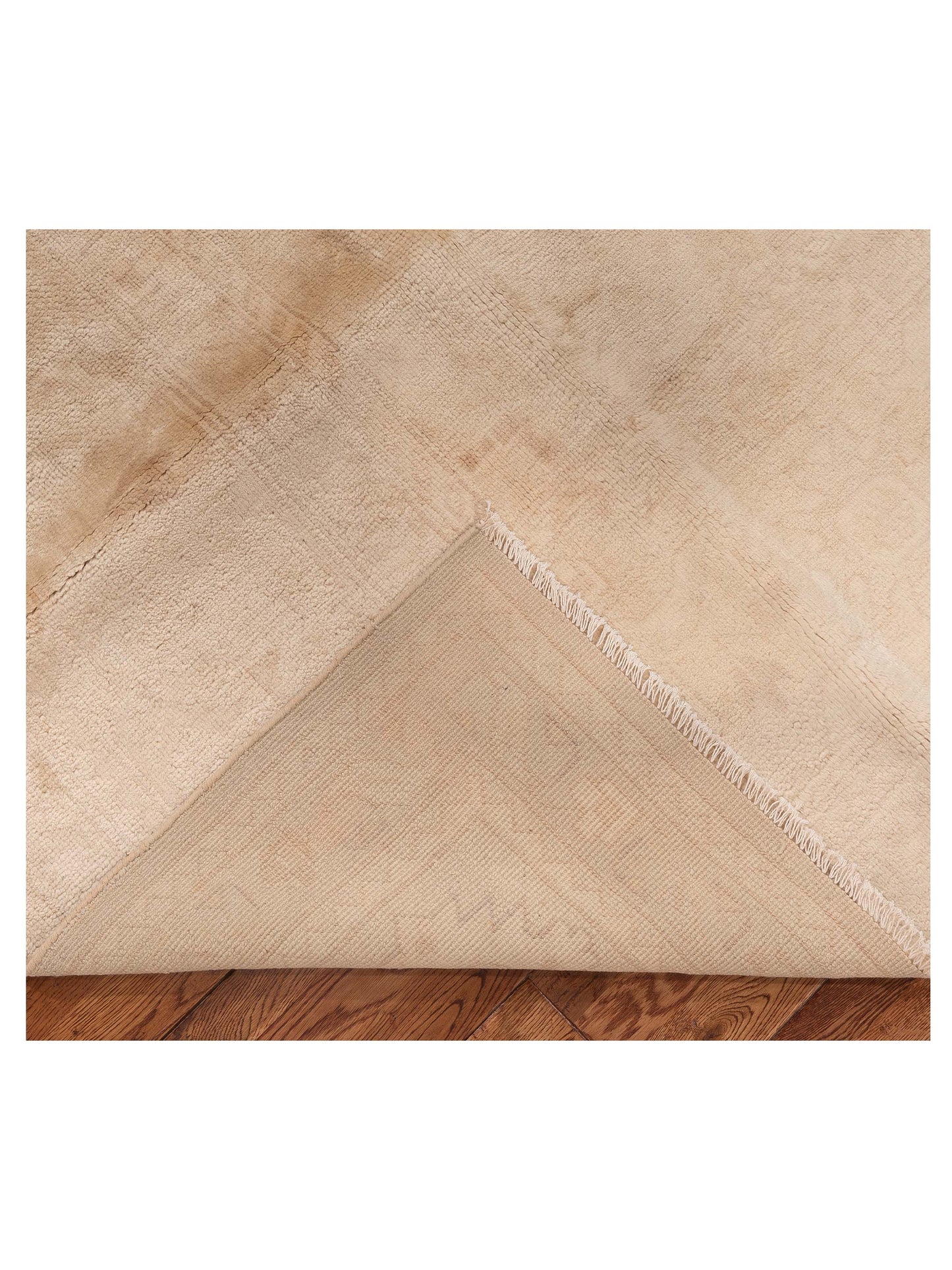 Oushak Shah 153634 Beige Beige 9.11x13.5 Hand Knotted Rug