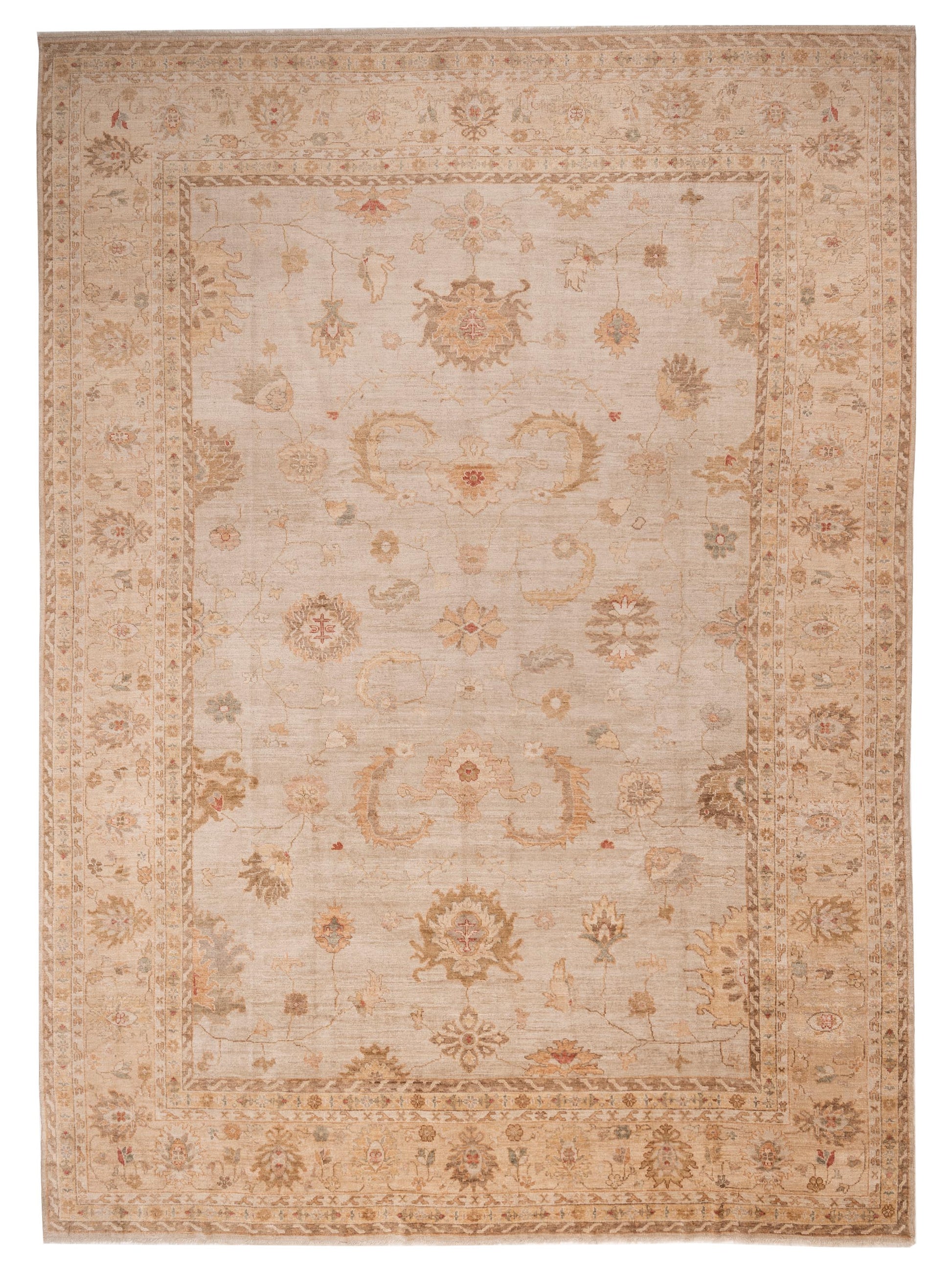 Anadol Angora Oushak  Silver Gold Traditional