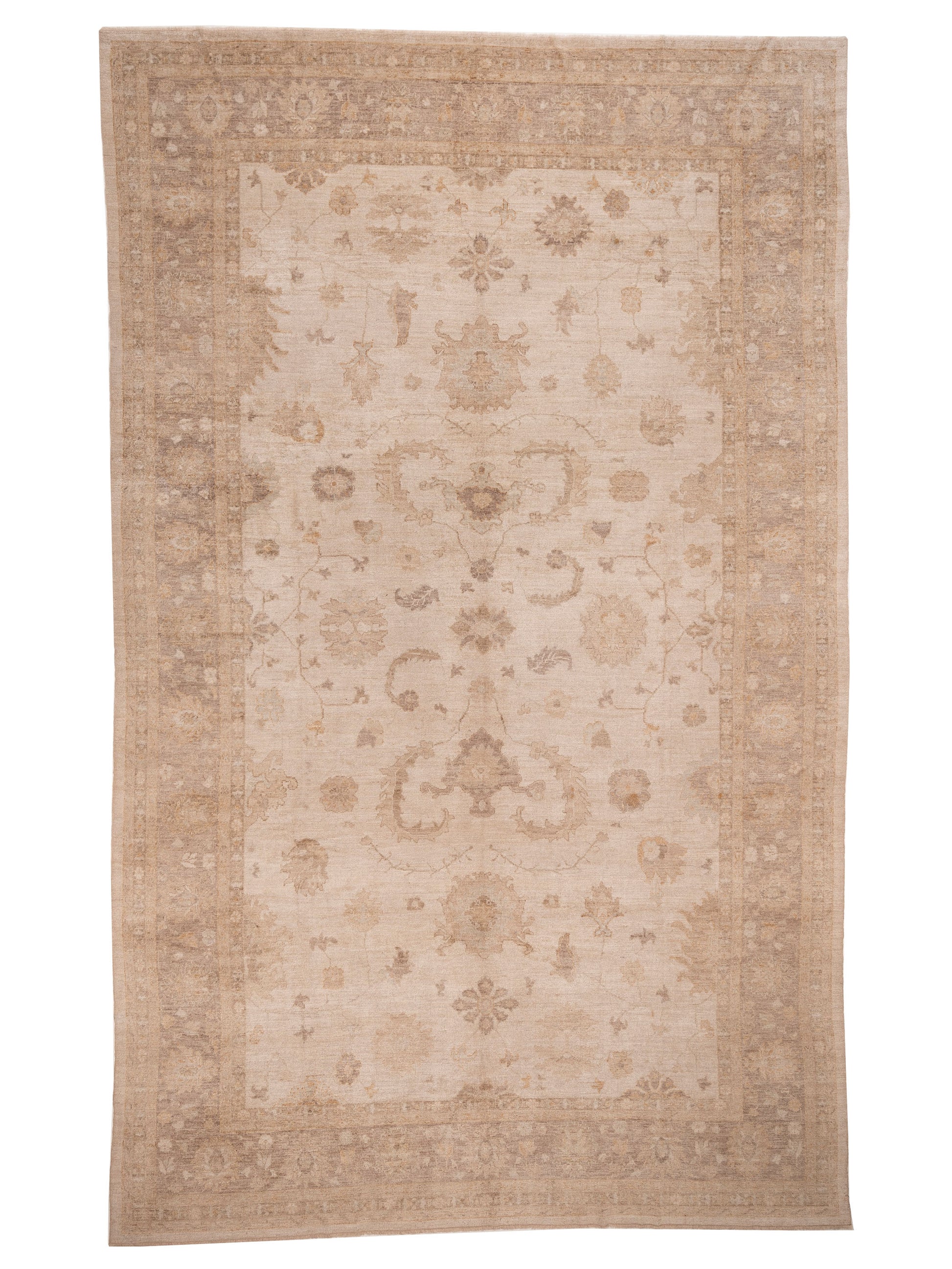 Anadol Angora Oushak  Beige Brown Traditional